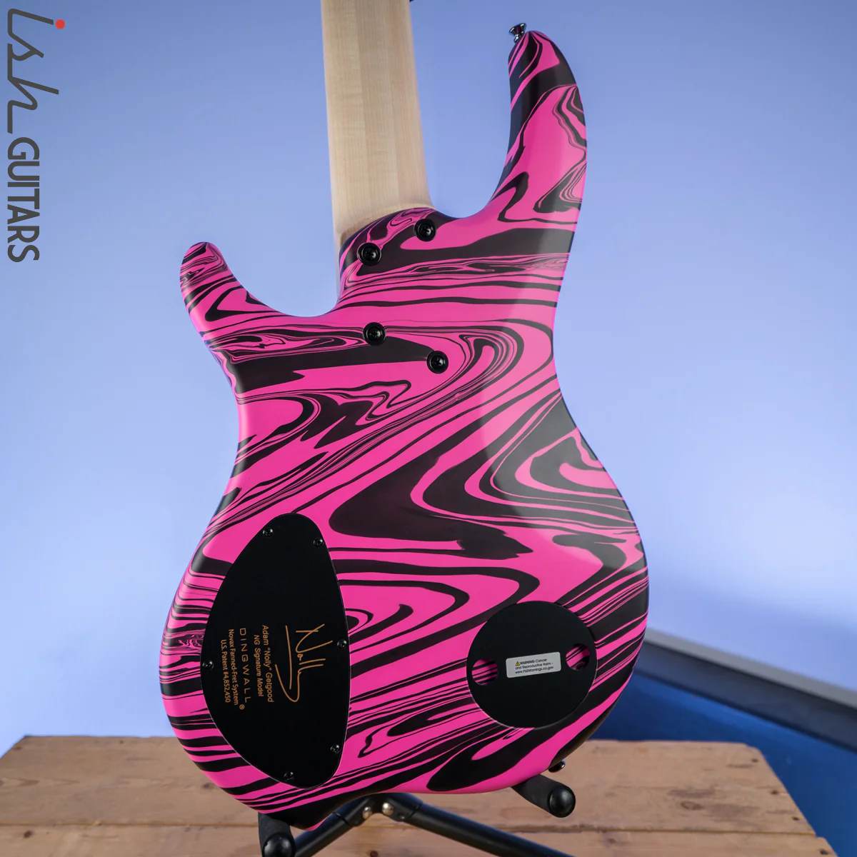 Dingwall NG-3 Matte Pink Swirl 5-String Bass - Image 8