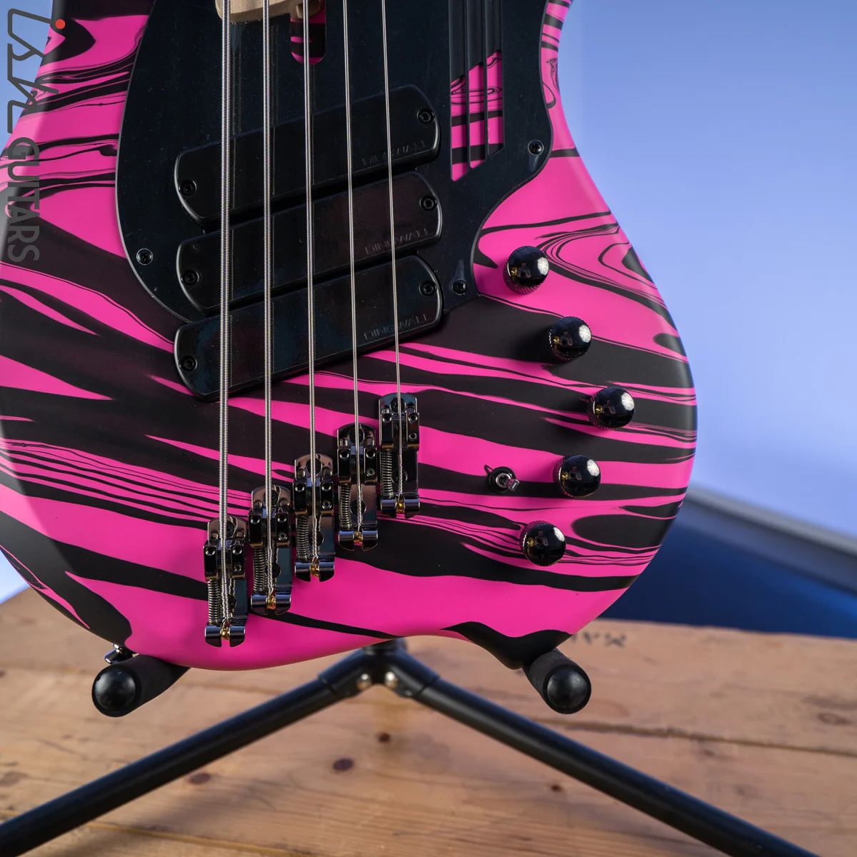 Dingwall NG-3 Matte Pink Swirl 5-String Bass - Image 4