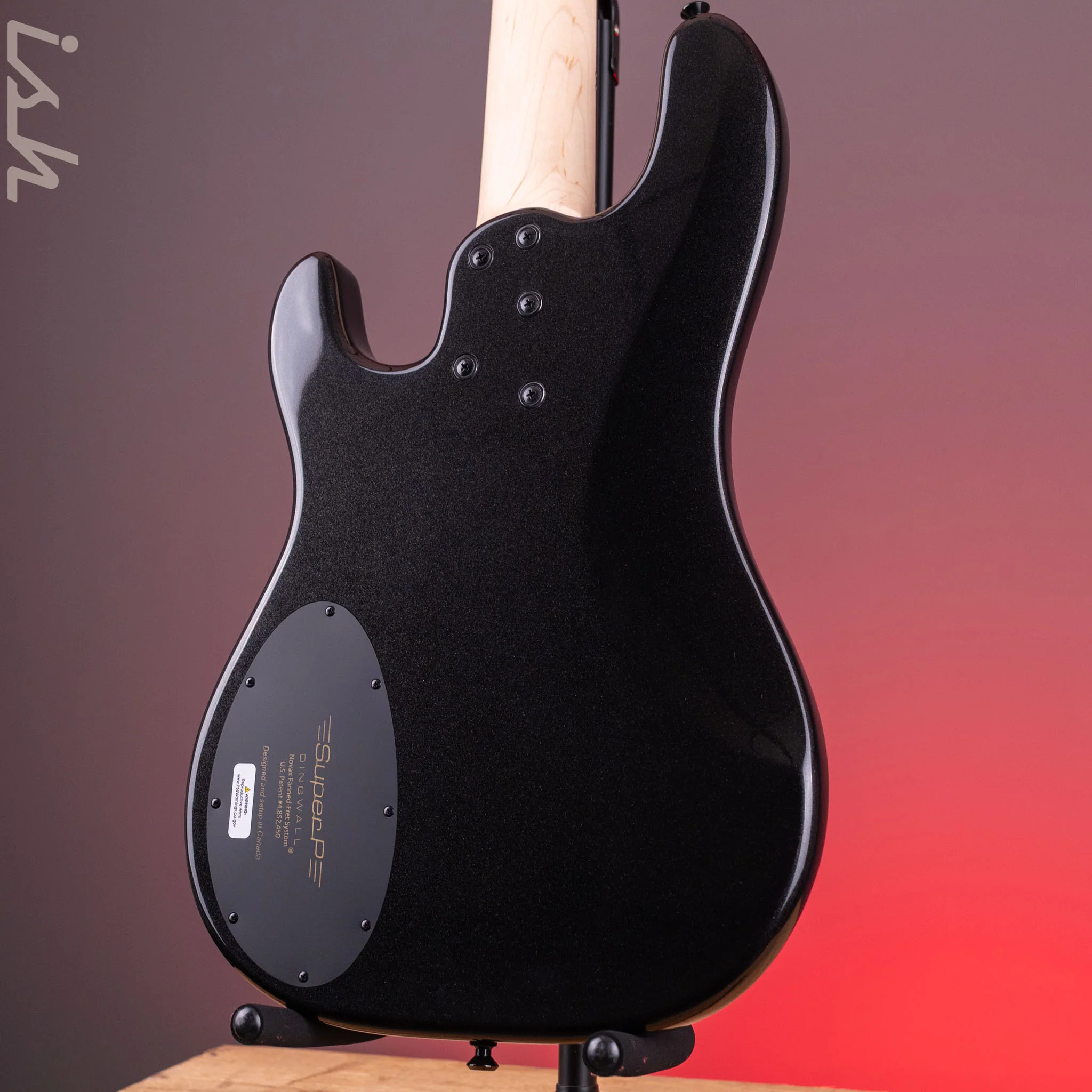Dingwall SP1 5-String Bass Gloss Metallic Black - Image 8