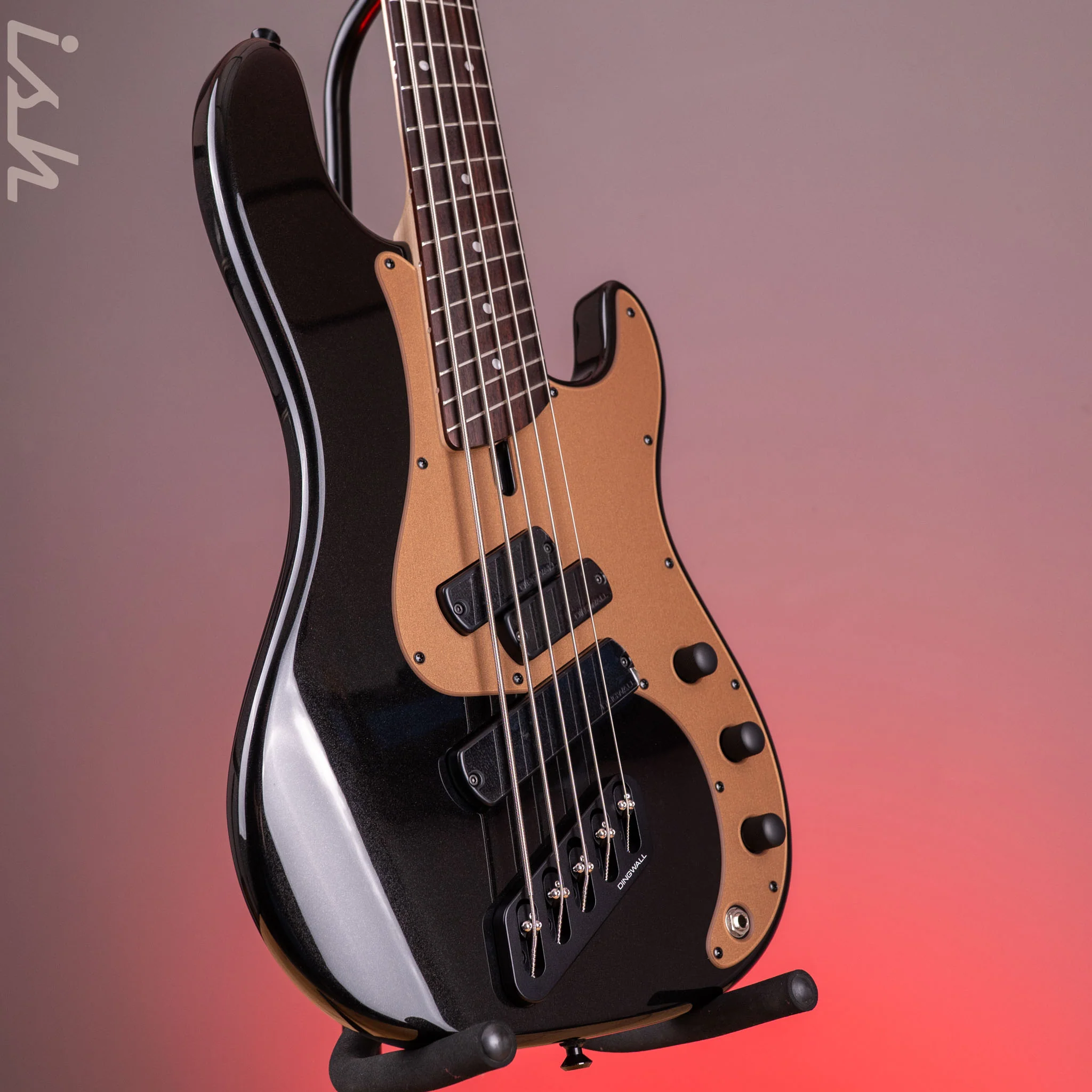 Dingwall SP1 5-String Bass Gloss Metallic Black - Image 3