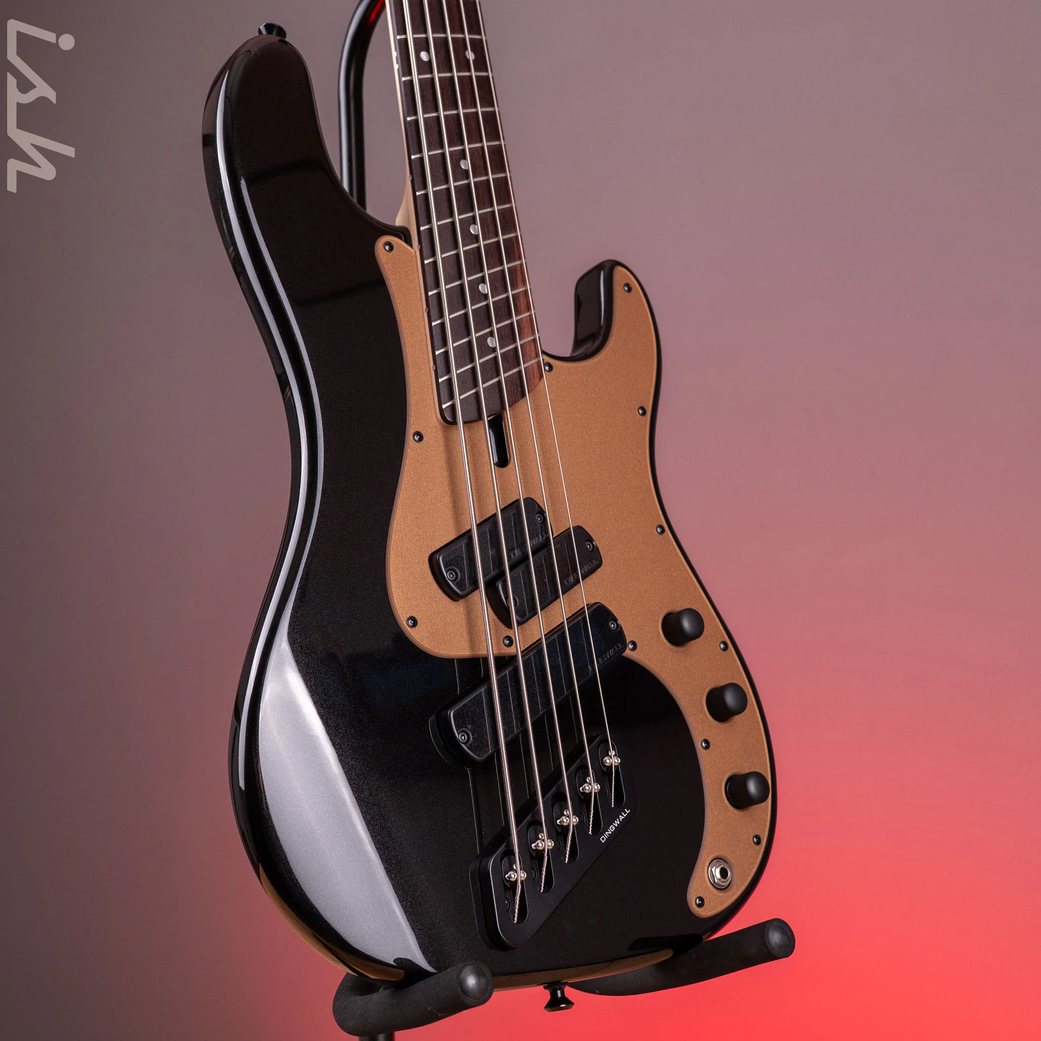 Dingwall SP1 5-String Bass Gloss Metallic Black - Image 3