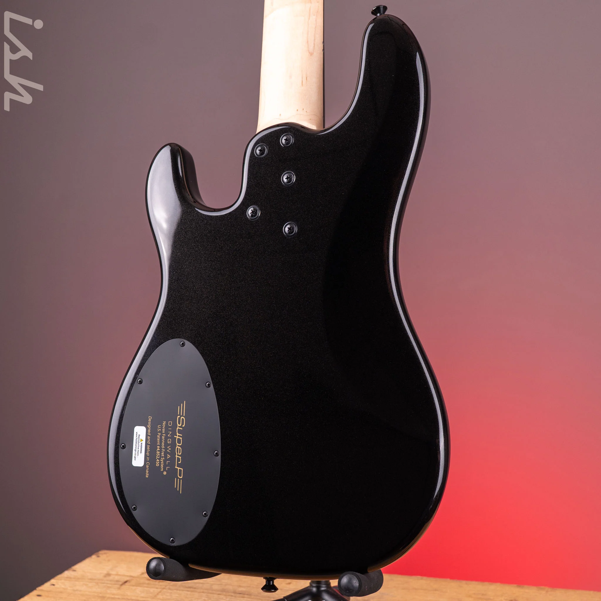 Dingwall SP1 5-String Bass Gloss Metallic Black - Image 9