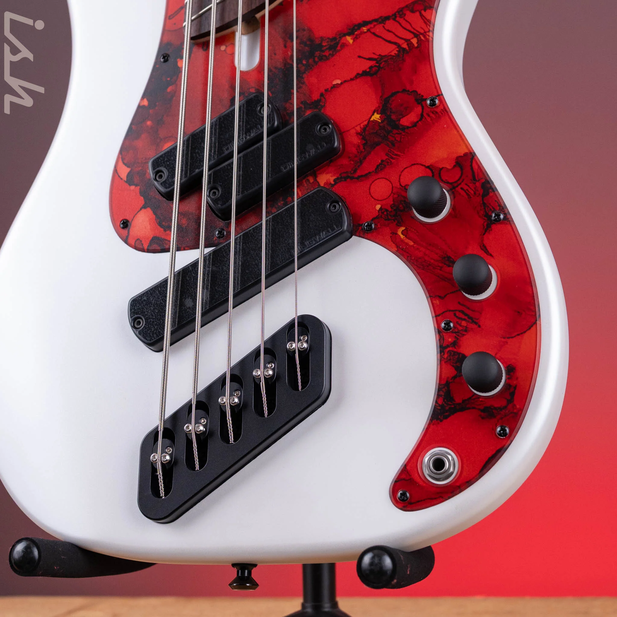 Dingwall SP1 5-String Bass Matte Ducati Pearl White - Image 4