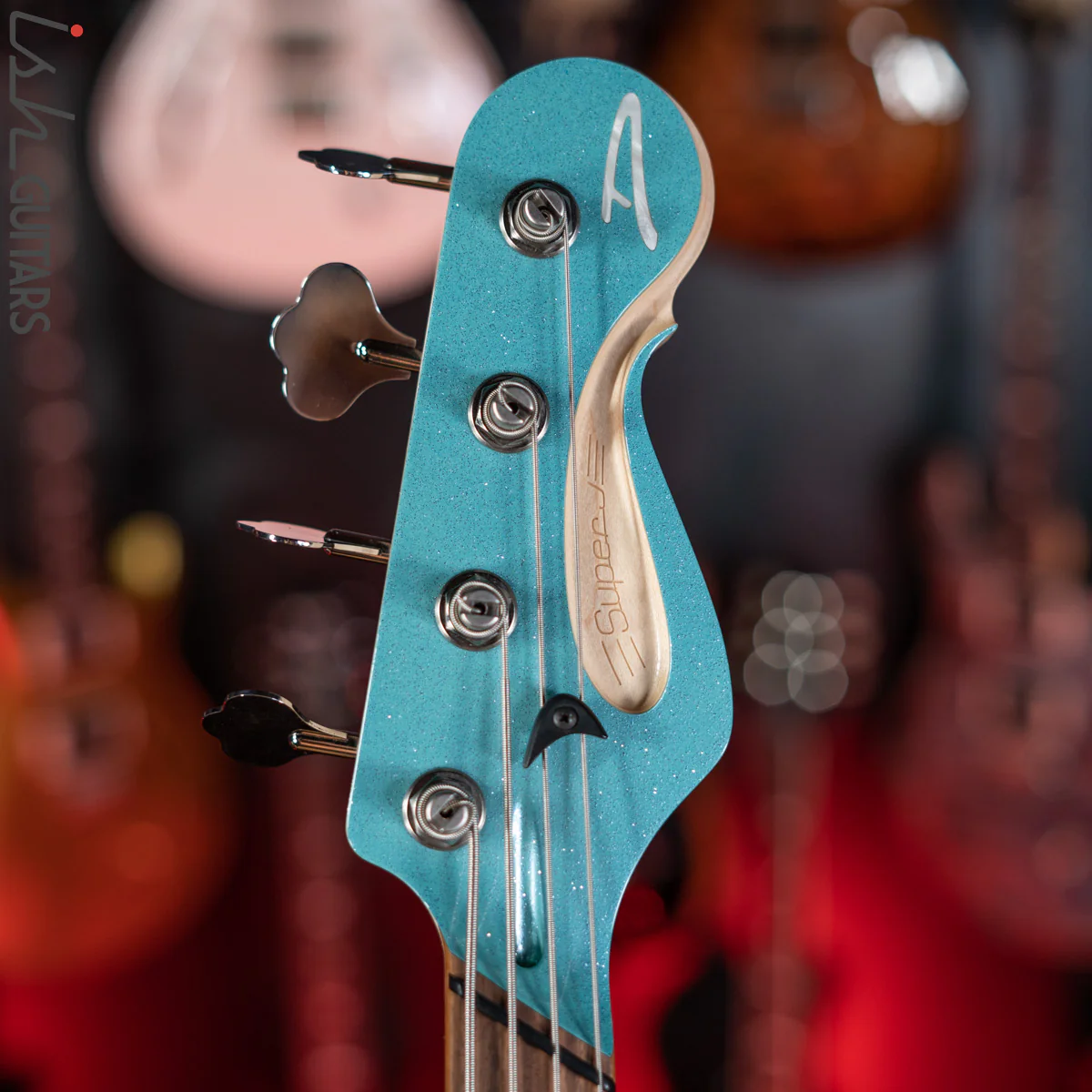 Dingwall Super J 4-String Bass Ocean Turquoise Sparkle Gloss - Image 5