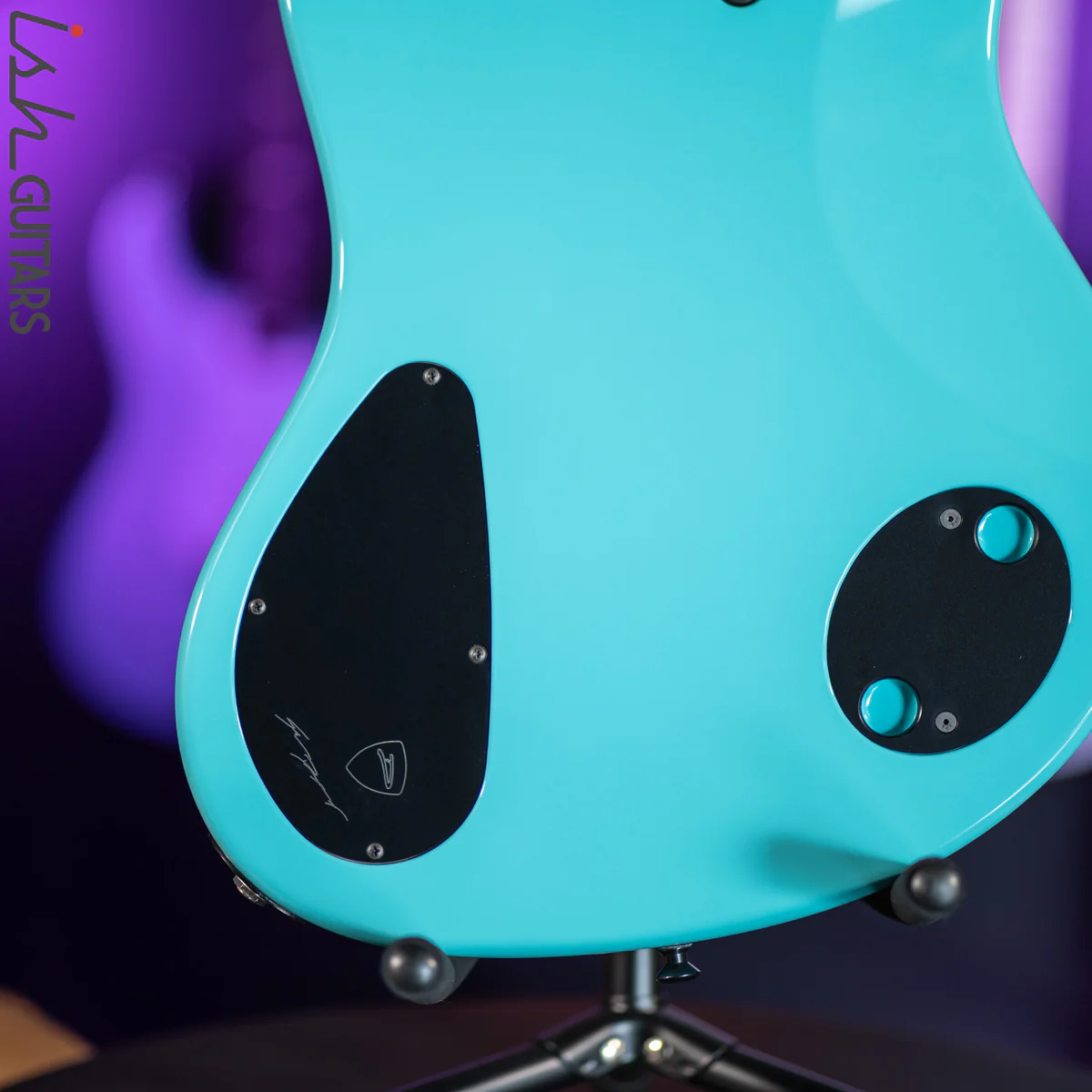 Dingwall Super J 5-String Buckeye Burl Purple to Turquoise Reverseburst - Image 14