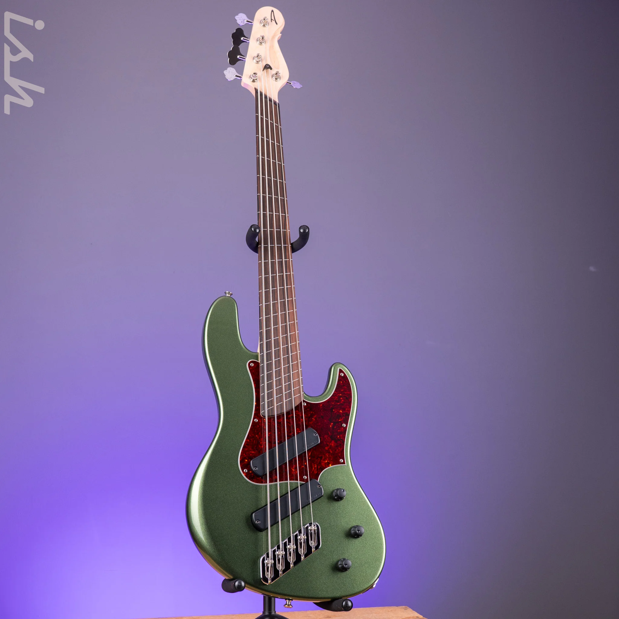 Dingwall Super J 5-string Fretless Metallic Green - Image 2