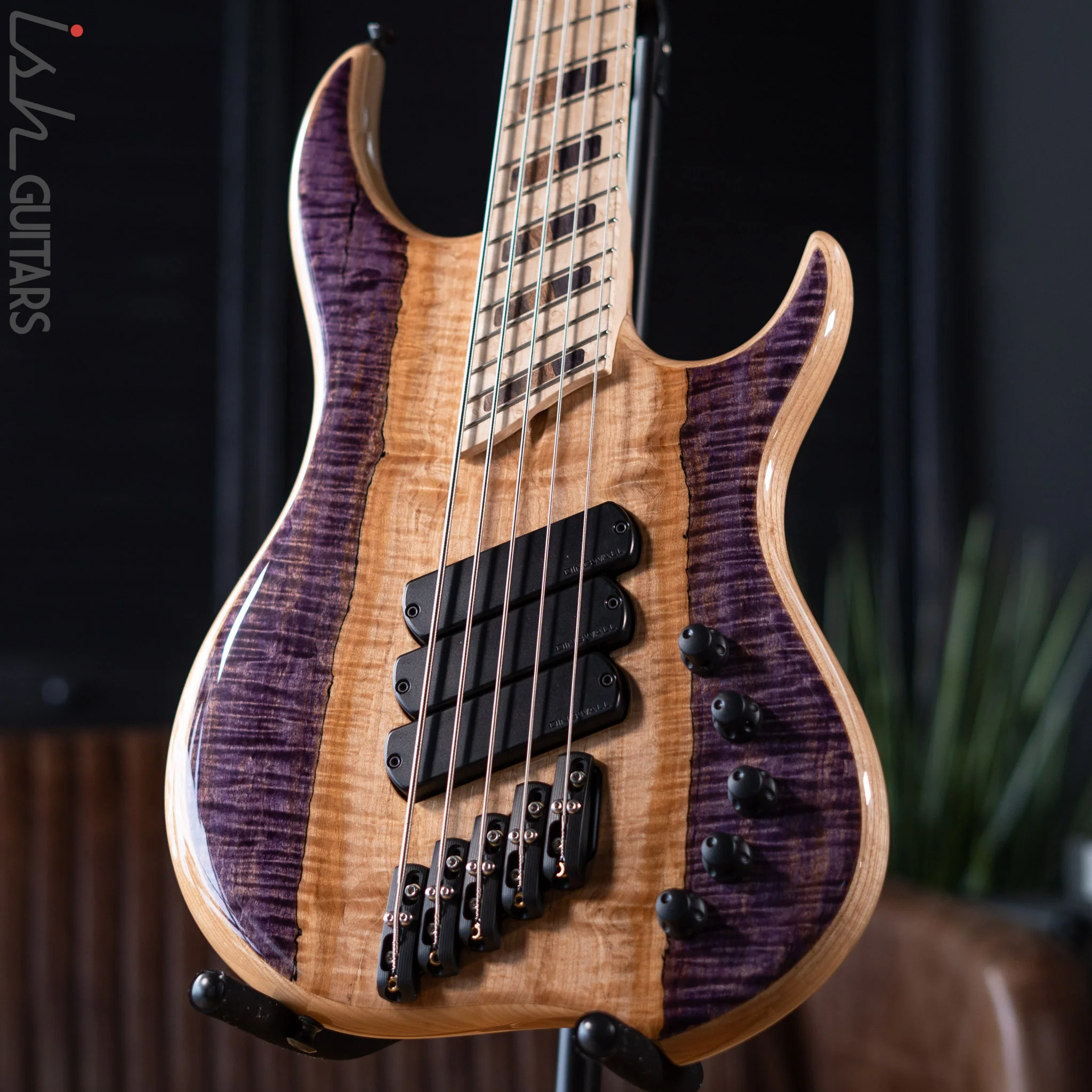 Dingwall Z3 5-String Bass Spalted Maple Purple Canyon Gloss Finish - Image 10