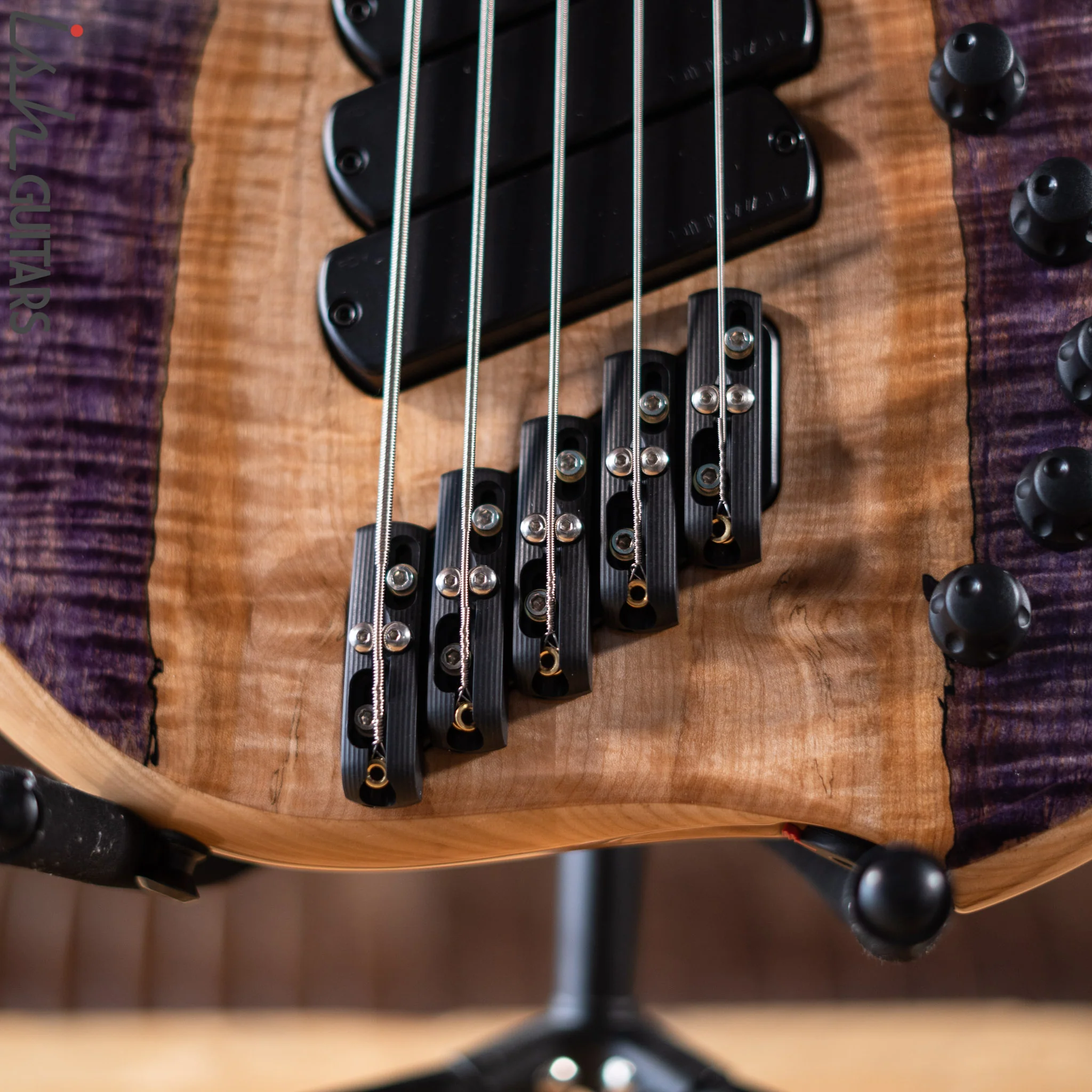 Dingwall Z3 5-String Bass Spalted Maple Purple Canyon Gloss Finish - Image 6