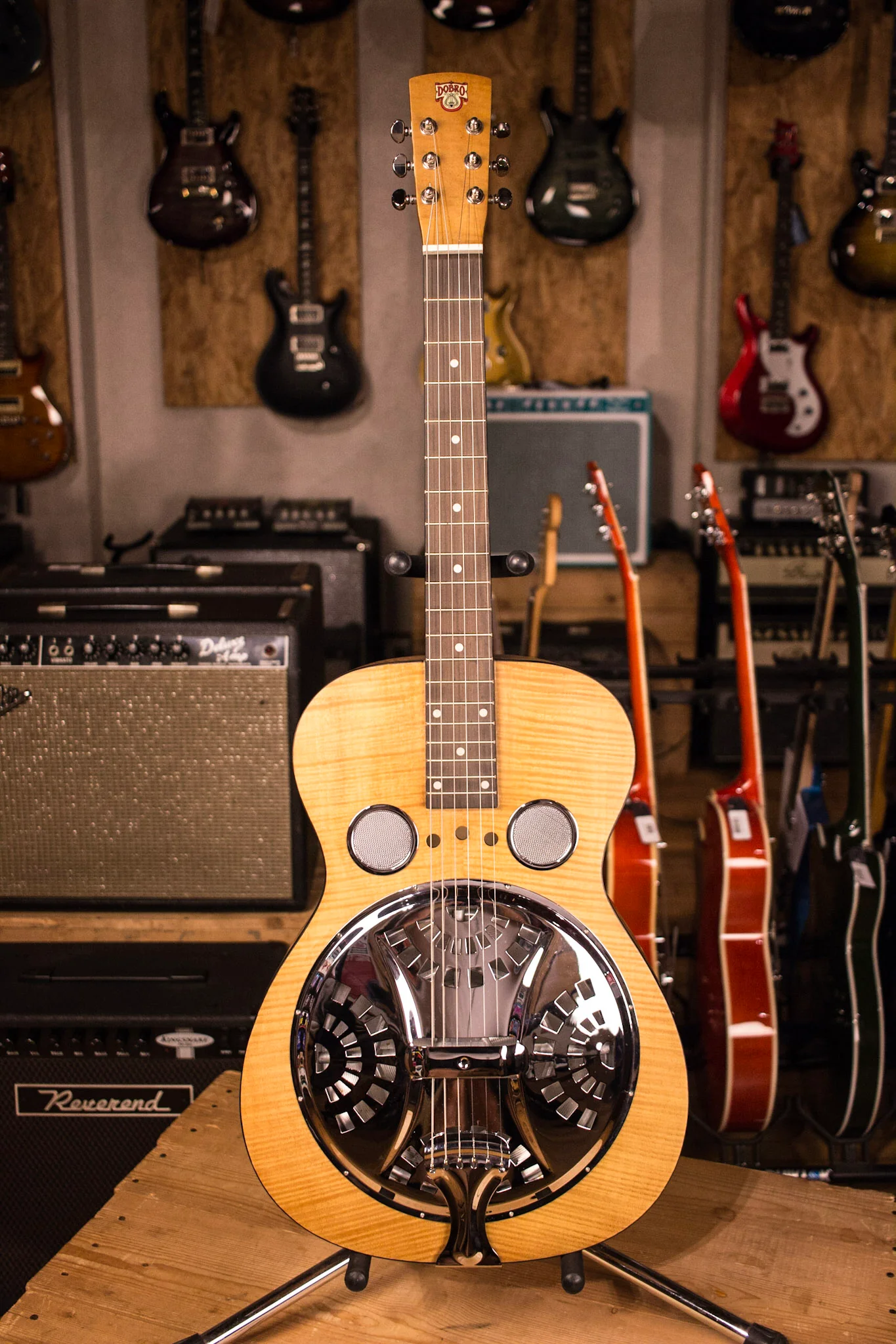Dobro Hound Dog Deluxe Square Neck Resonator Acoustic Electric - Image 2