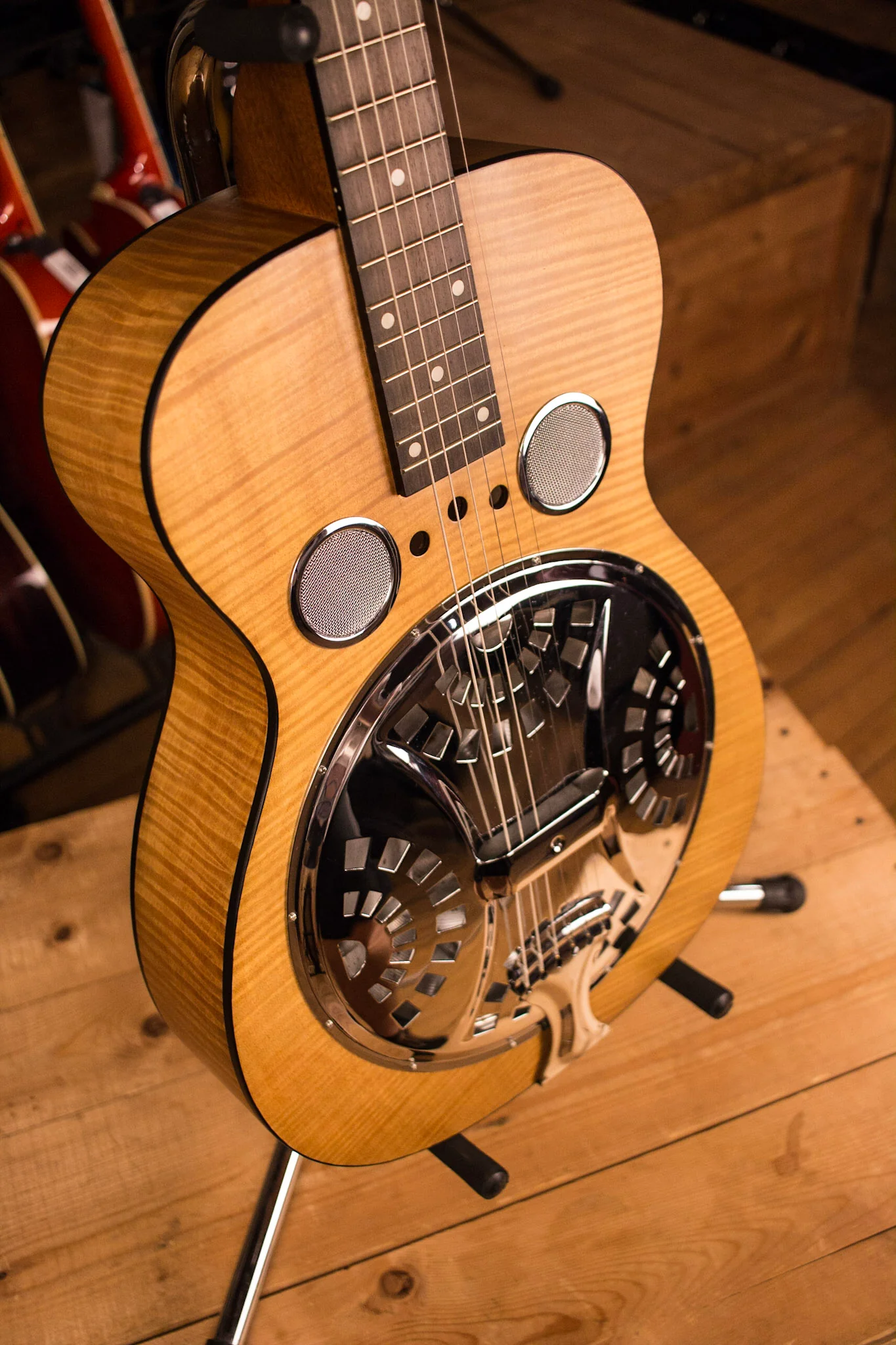 Dobro Hound Dog Deluxe Square Neck Resonator Acoustic Electric - Image 6