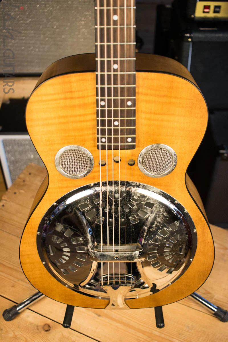 Dobro Hound Dog Deluxe Round Neck Acoustic Electric - Image 5