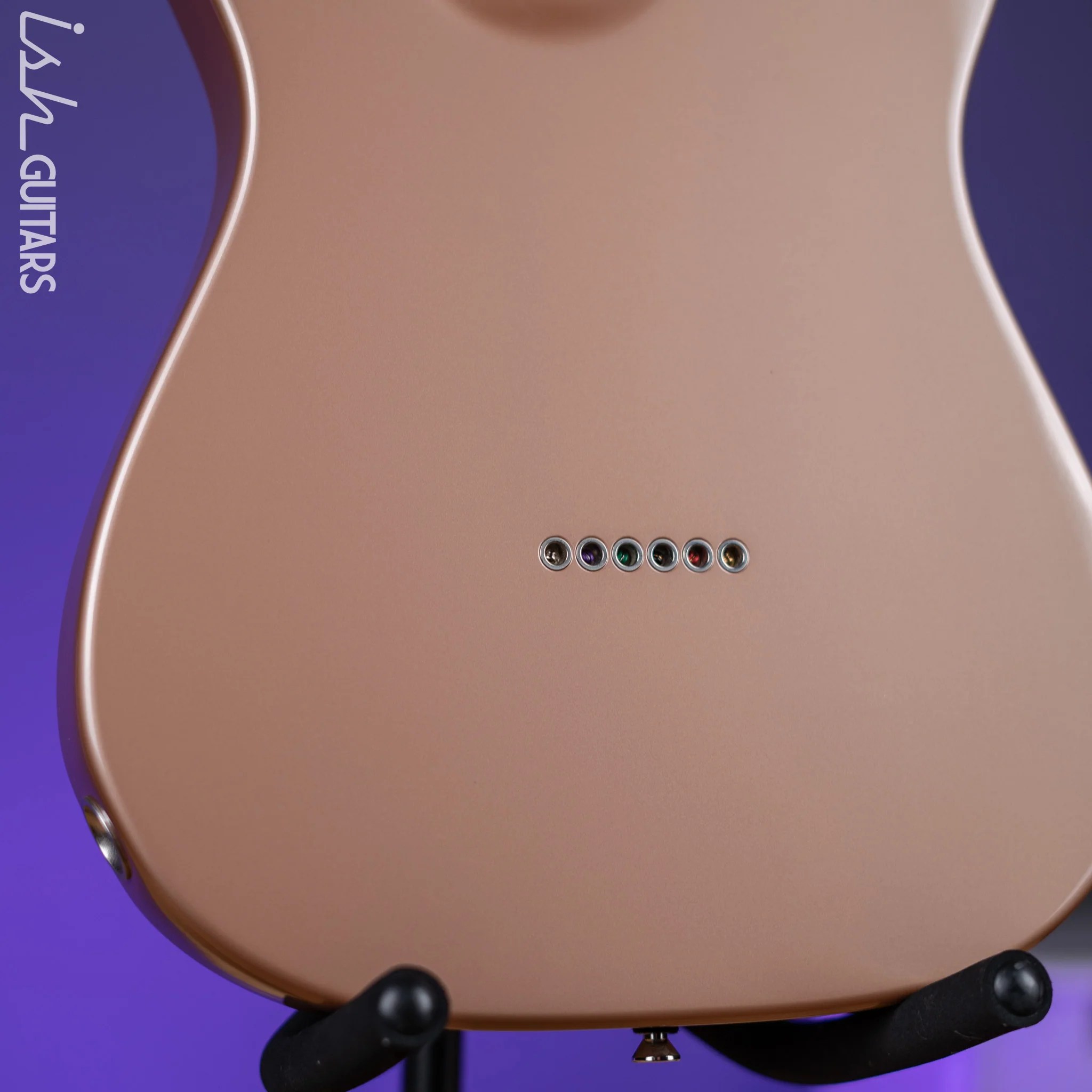2012 D'Pergo Semi-Hollow Limited Aged Bakersfield Tele Calais Coral - Image 11