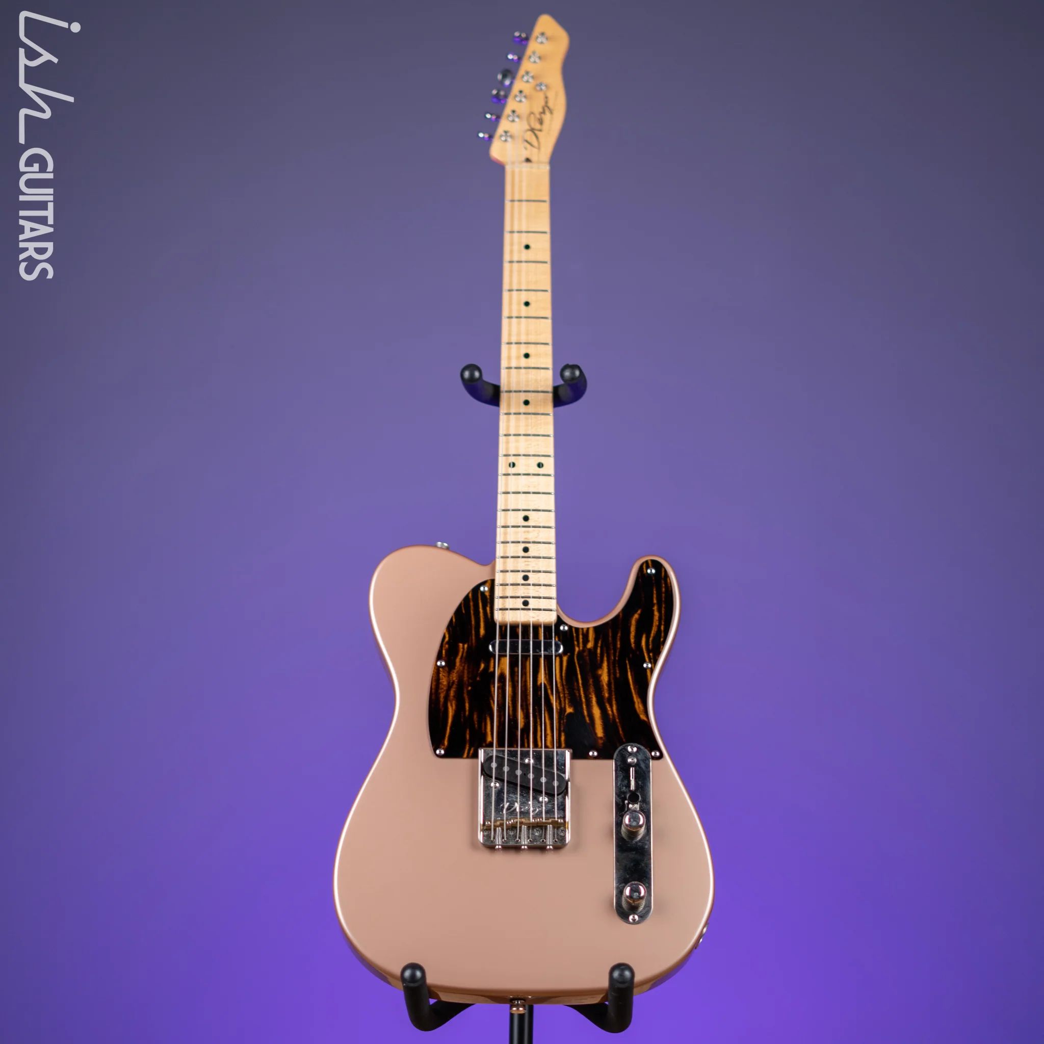 2012 D'Pergo Semi-Hollow Limited Aged Bakersfield Tele Calais Coral - Image 2