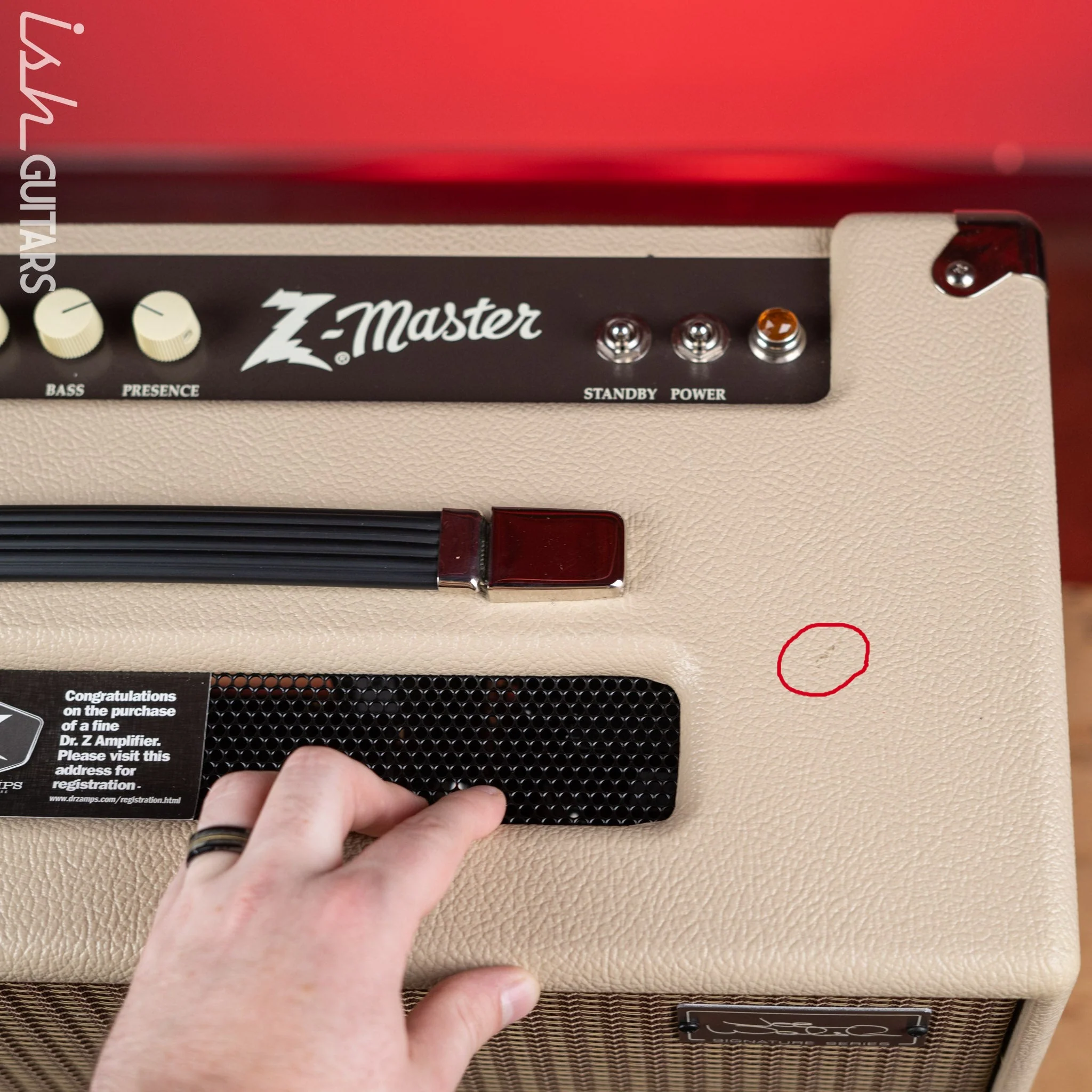 Dr. Z Amplification Joe Walsh Signature Z-Master 30watt 3x10 Combo Amplifier Blonde - Image 4