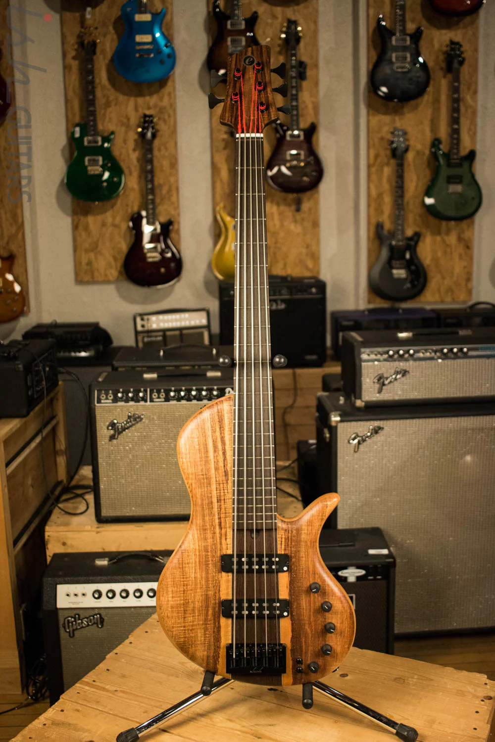 Elrick Singlecut Neck Through Bass Guitar Wenge Neck - Image 2
