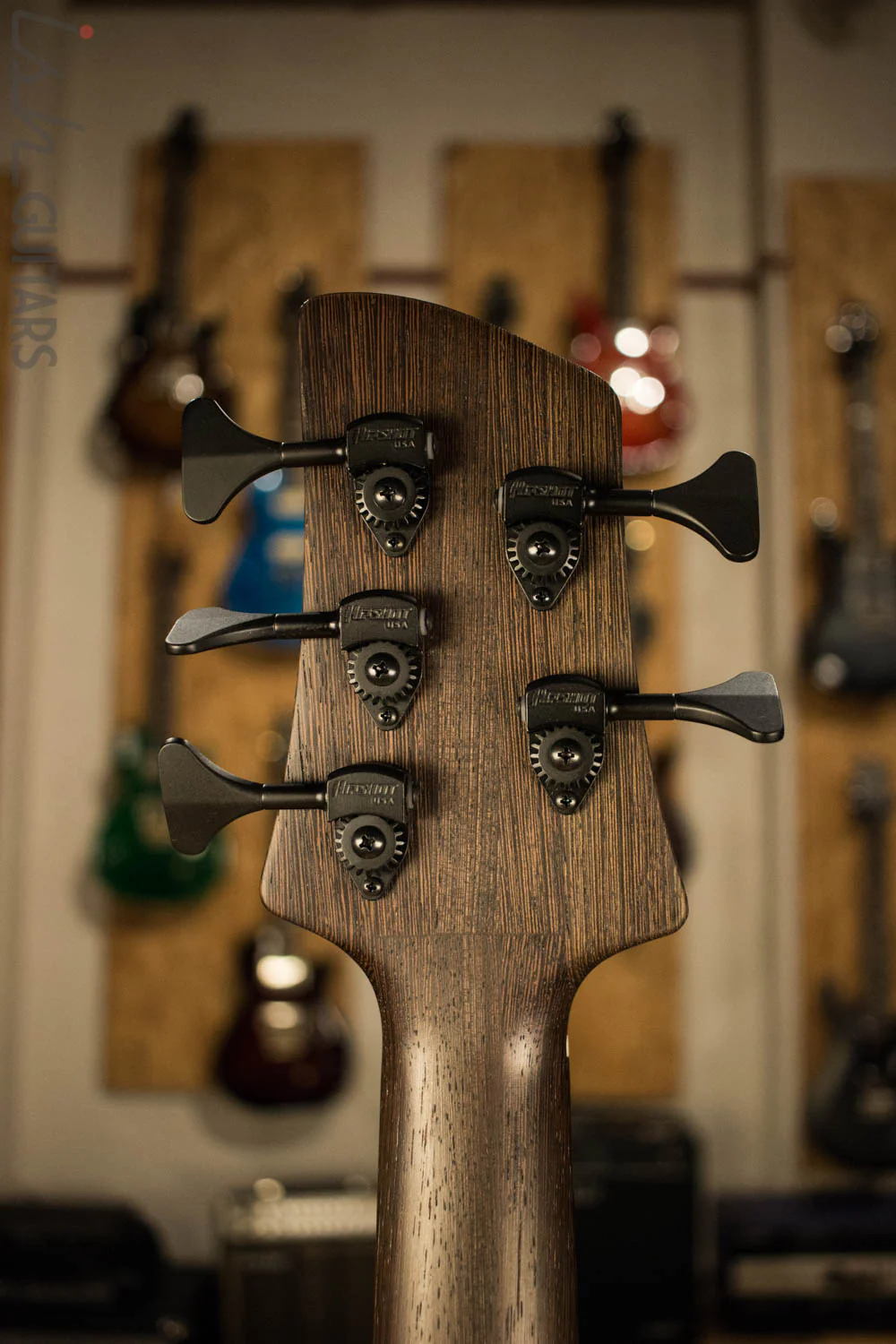 Elrick Singlecut Neck Through Bass Guitar Wenge Neck - Image 9