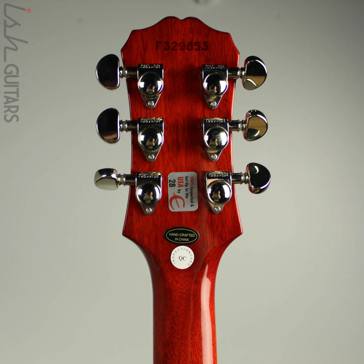 2003 Epiphone 1960 Tribute Plus Les Paul Cherry Sunburst - Image 11