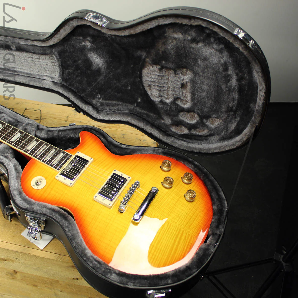 2003 Epiphone 1960 Tribute Plus Les Paul Cherry Sunburst - Image 14