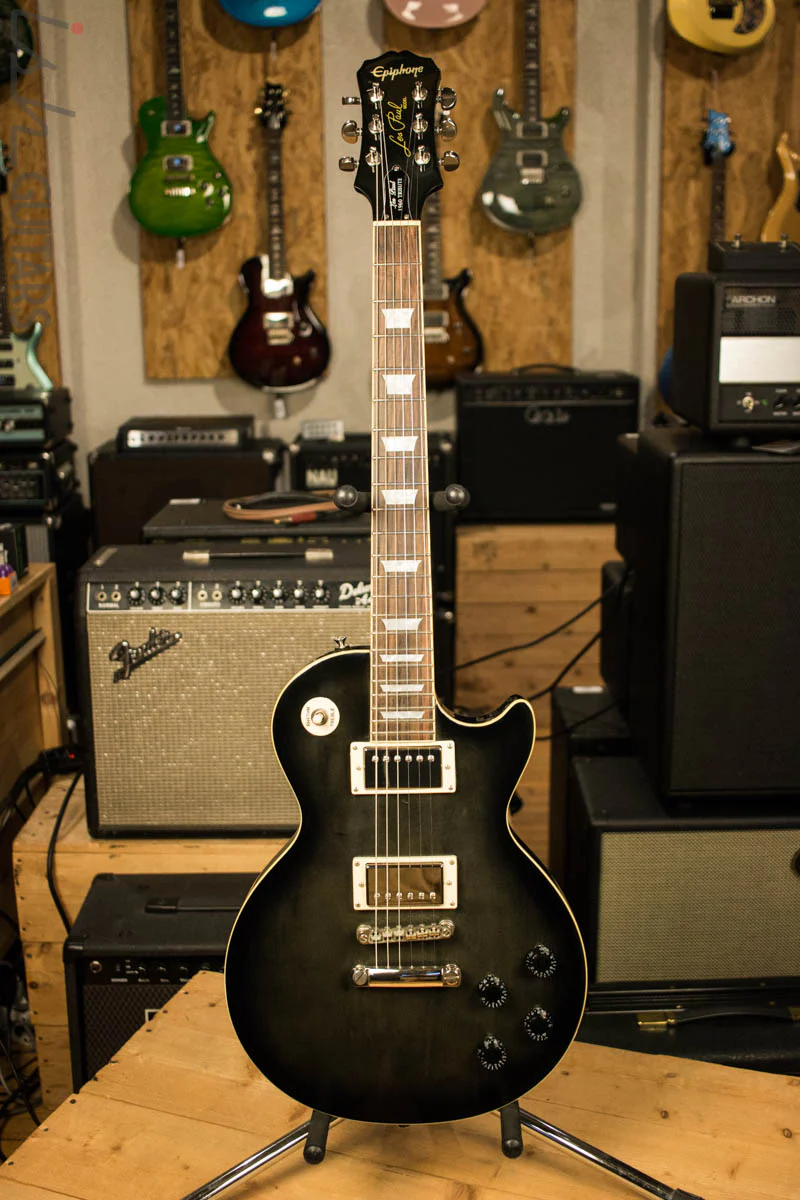 Epiphone Les Paul 1960 Tribute Plus Midnight Ebony Electric Guitar - Image 2