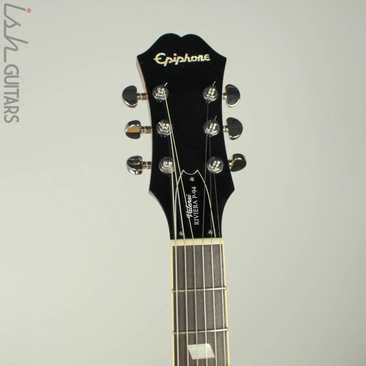 2007 Epiphone Valensi Riviera P94 Elitist Antique Natural - Image 5