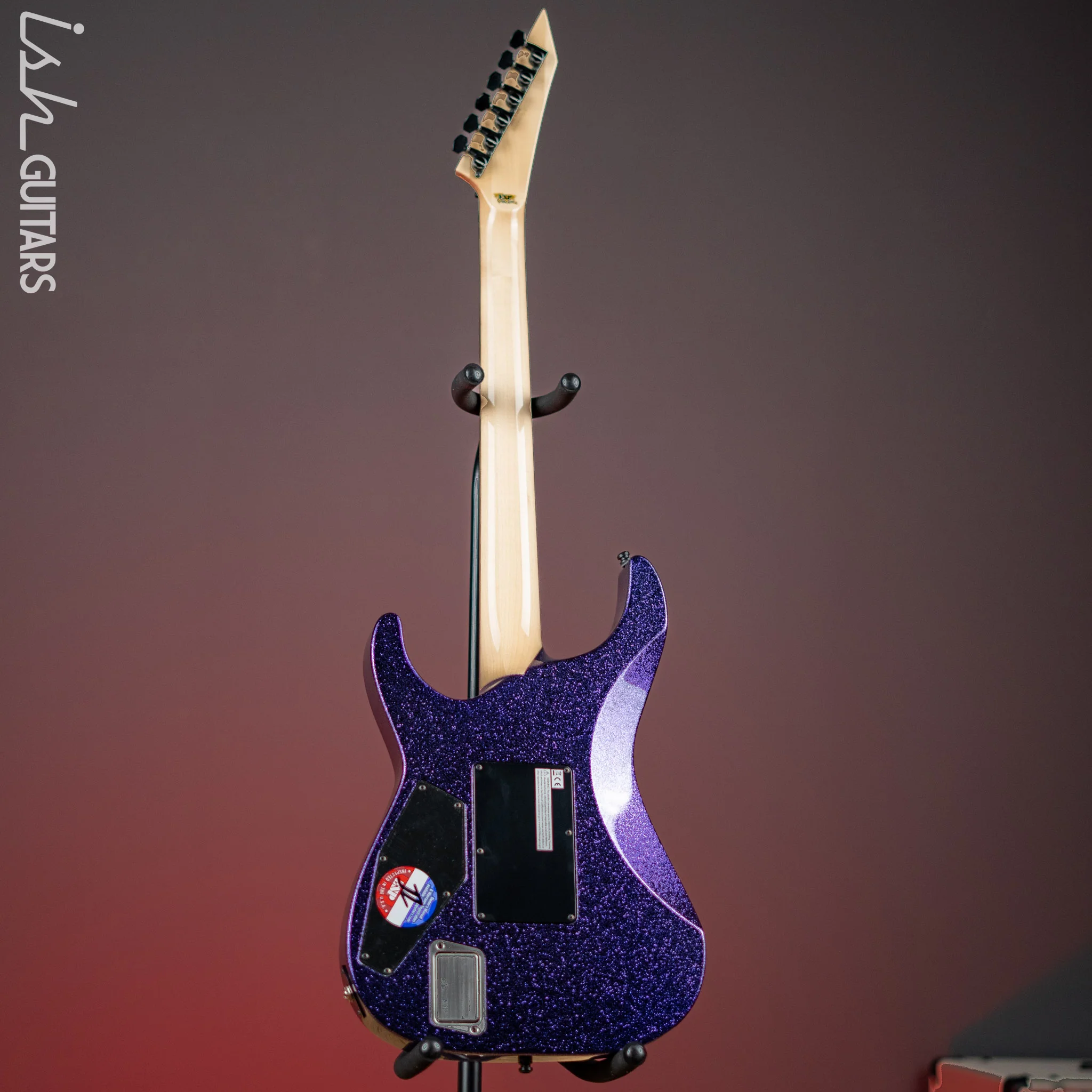ESP KH-2 Kirk Hammett Signature Electric Guitar Purple Sparkle - Image 7