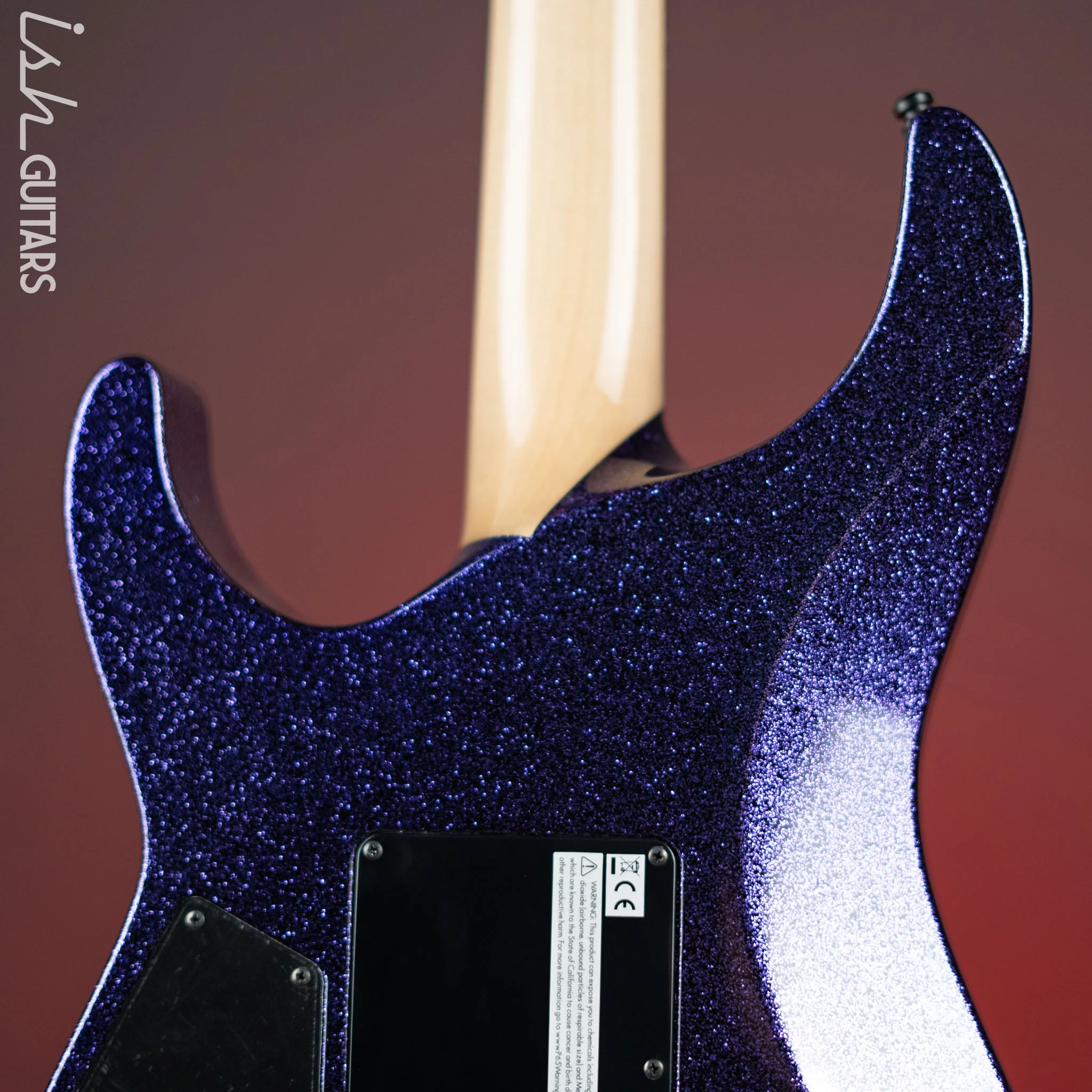 ESP KH-2 Kirk Hammett Signature Electric Guitar Purple Sparkle - Image 9