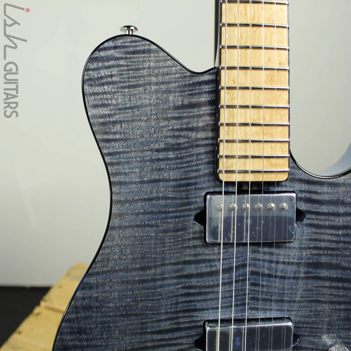 Ernie Ball Music Man BFR Axis Steel Blue Flame - Image 4