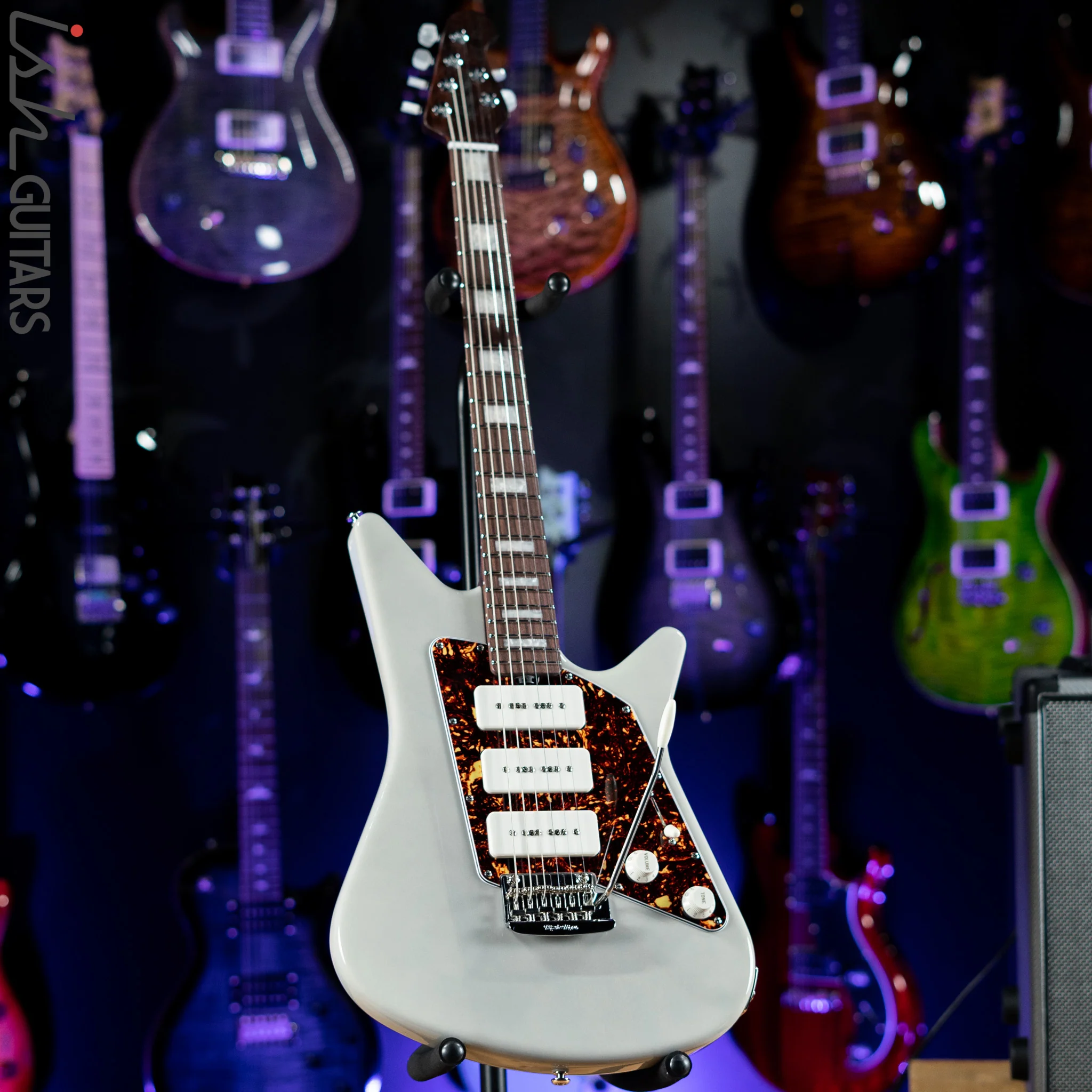 Ernie Ball Music Man BFR Albert Lee MM90 Ghost In a Shell White Demo - Image 2