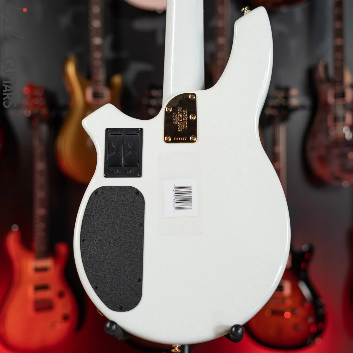 Ernie Ball Music Man BFR Crescendo Bongo 5 HH Bass White Sparkle Gloss - Image 8