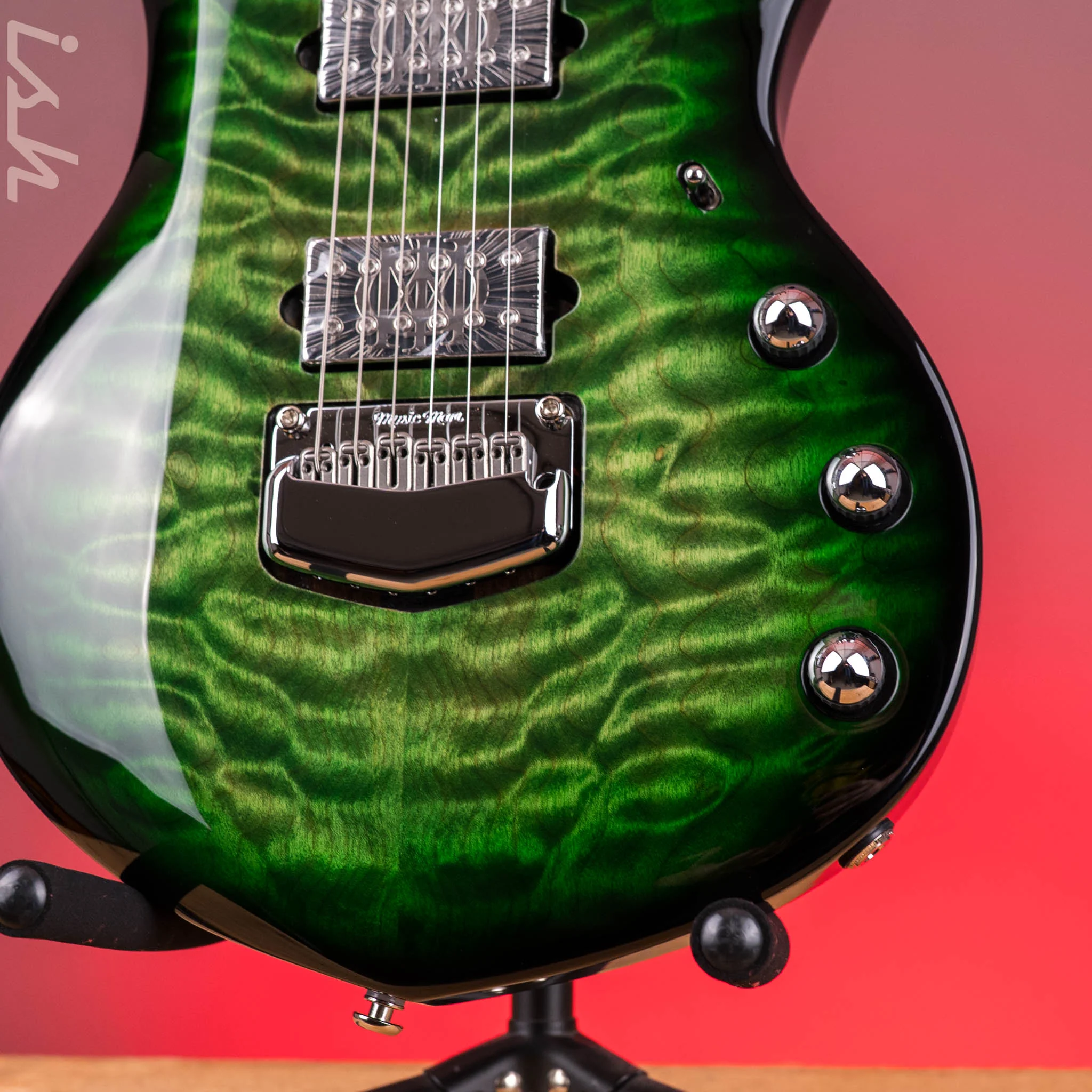Ernie Ball Music Man BFR Majesty 6-String Electric Guitar Malachite - Image 5