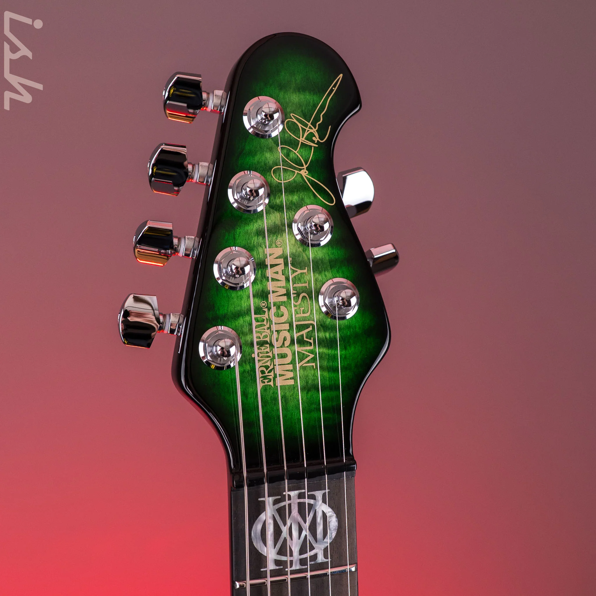 Ernie Ball Music Man BFR Majesty 6-String Electric Guitar Malachite - Image 7