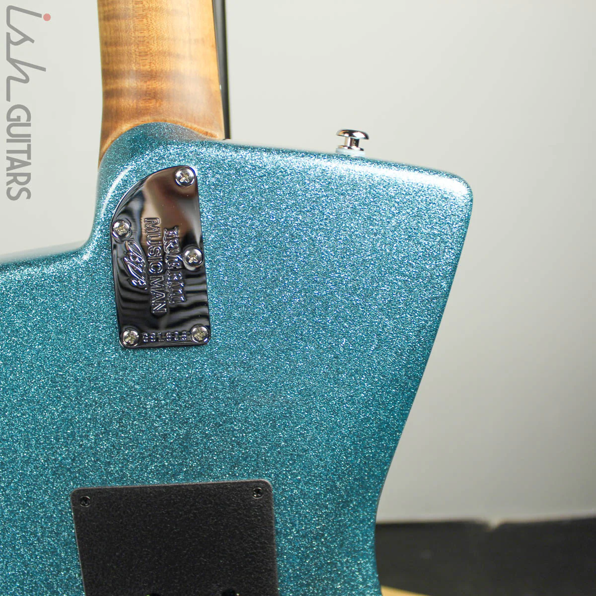 Ernie Ball Music Man BFR St. Vincent Turquoise Crush Sparkle HHH - Image 11