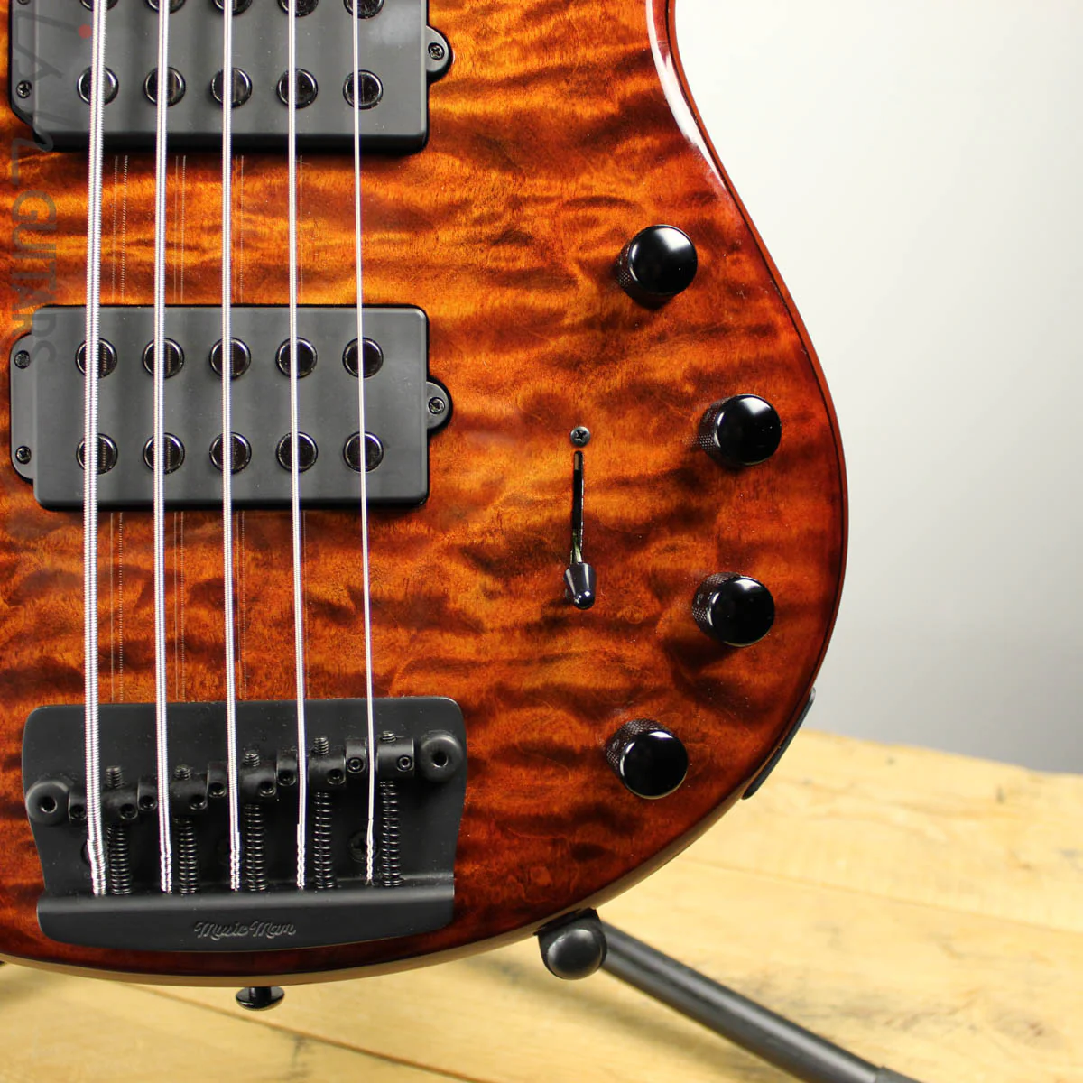 2019 Ernie Ball Music Man BFR StingRay 5 Giants Orange - Image 3