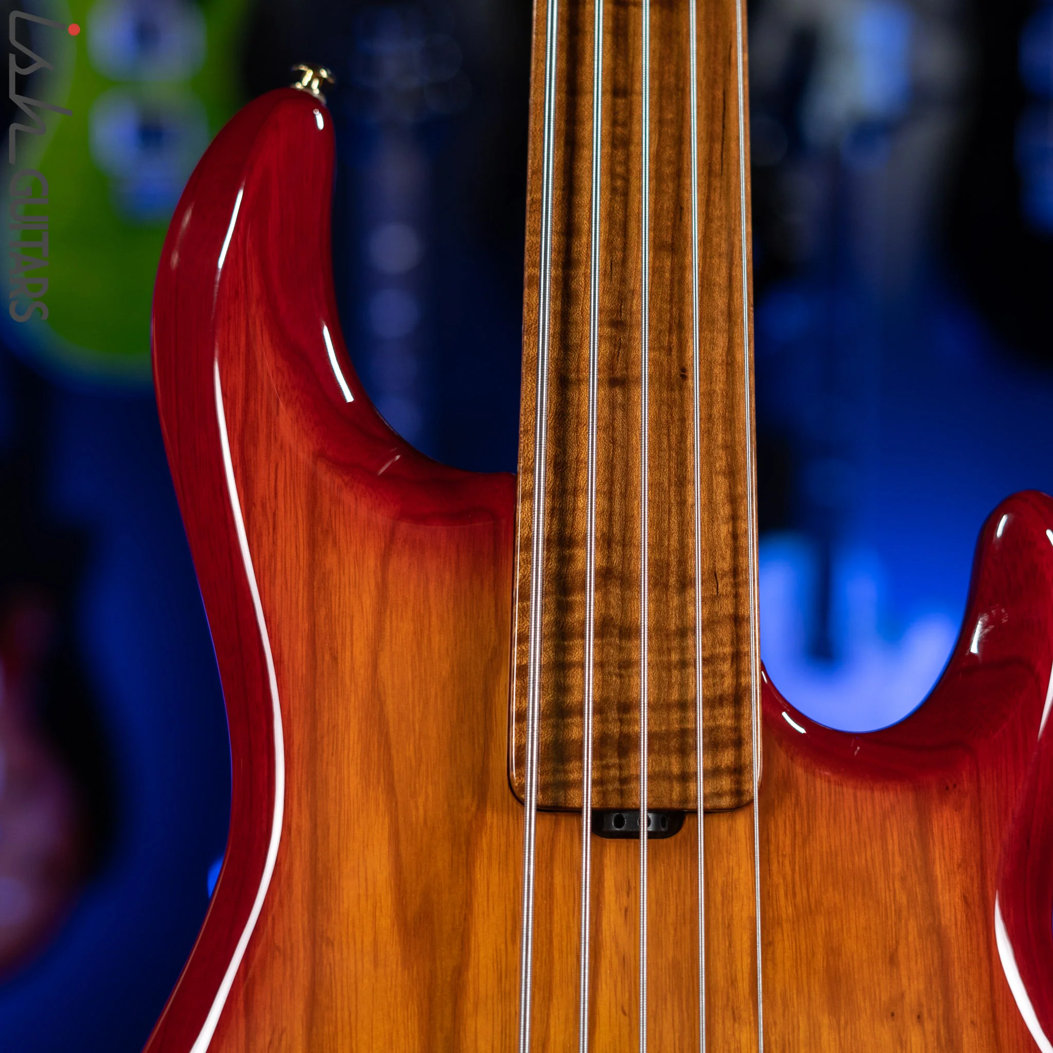 Ernie Ball Music Man BFR StingRay 5 Special Fretless Fuego - Image 3