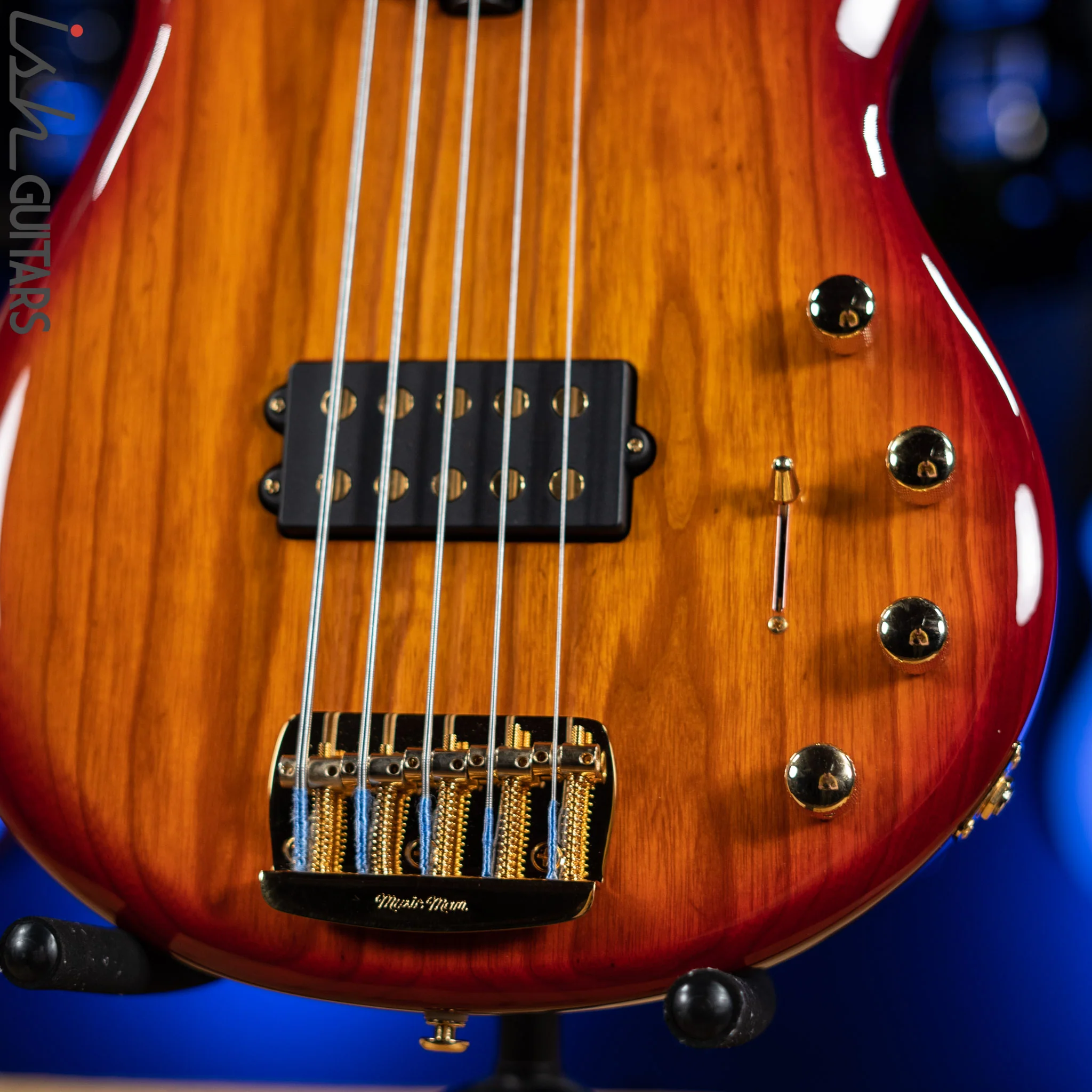 Ernie Ball Music Man BFR StingRay 5 Special Fretless Fuego - Image 4