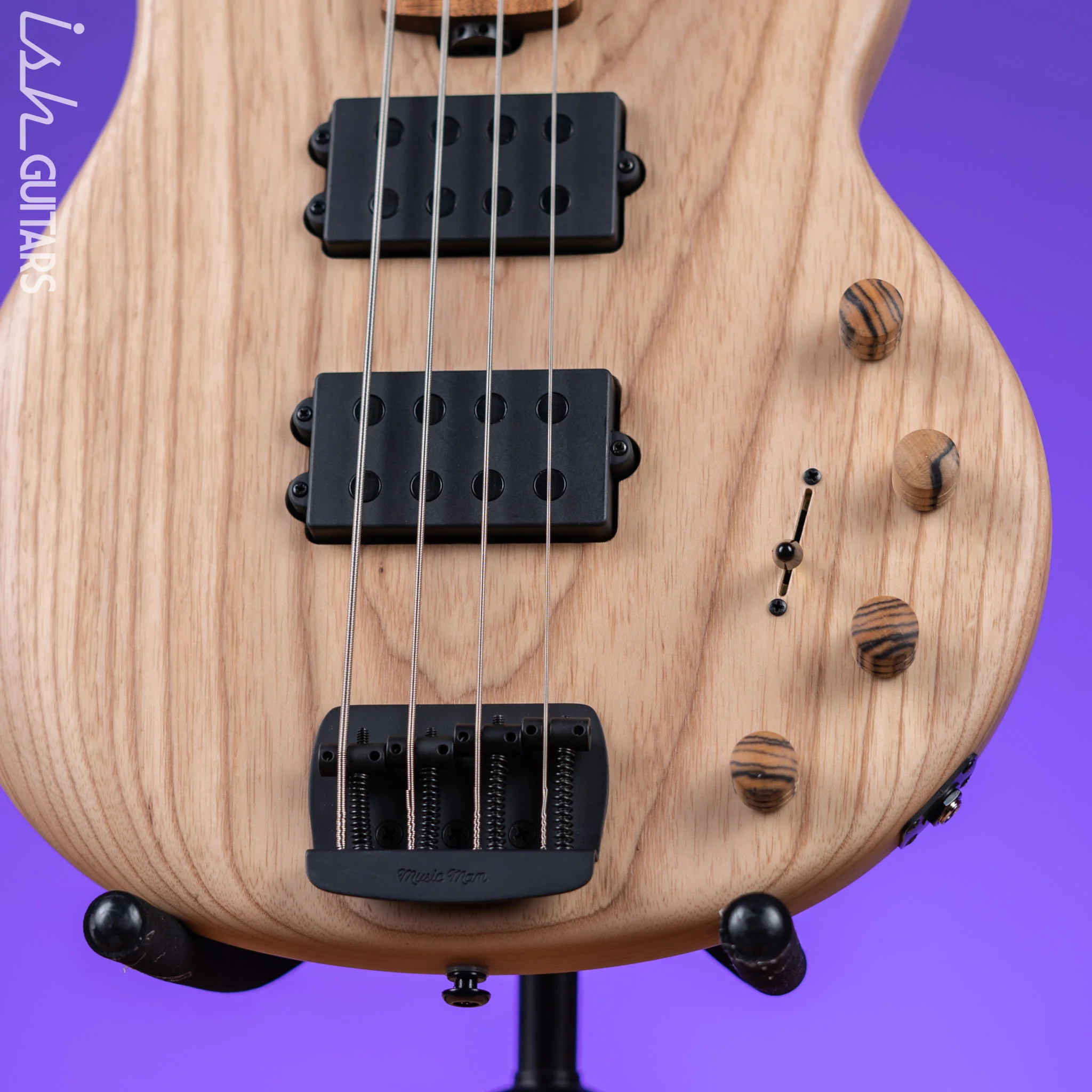 Ernie Ball Music Man BFR StingRay Special HH ‘Slugger’ Bass Roasted Maple Neck Natural - Image 4