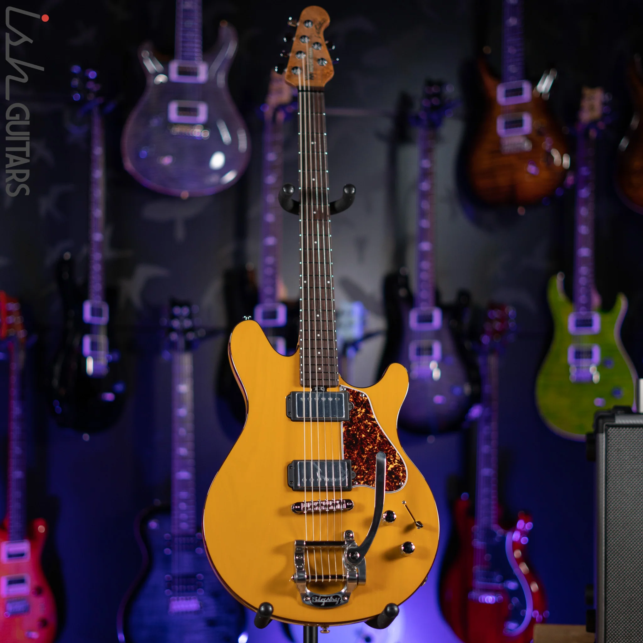 Ernie Ball Music Man BFR Valentine with Bigsby Carmelo Demo - Image 2