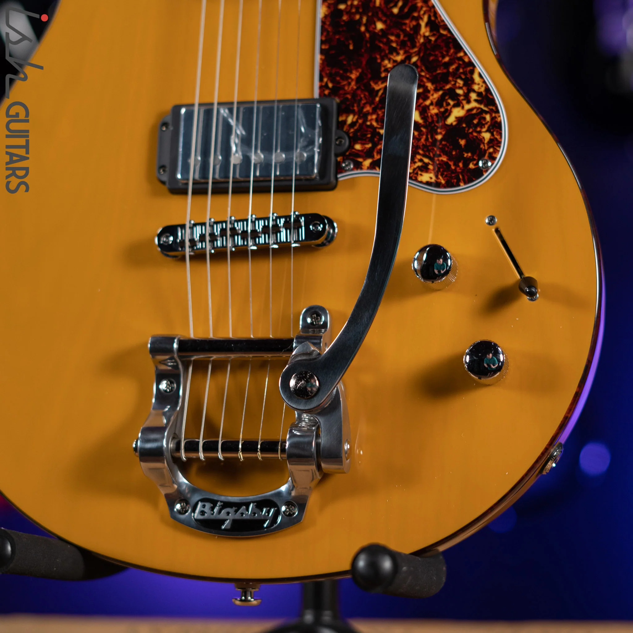 Ernie Ball Music Man BFR Valentine with Bigsby Carmelo Demo - Image 6