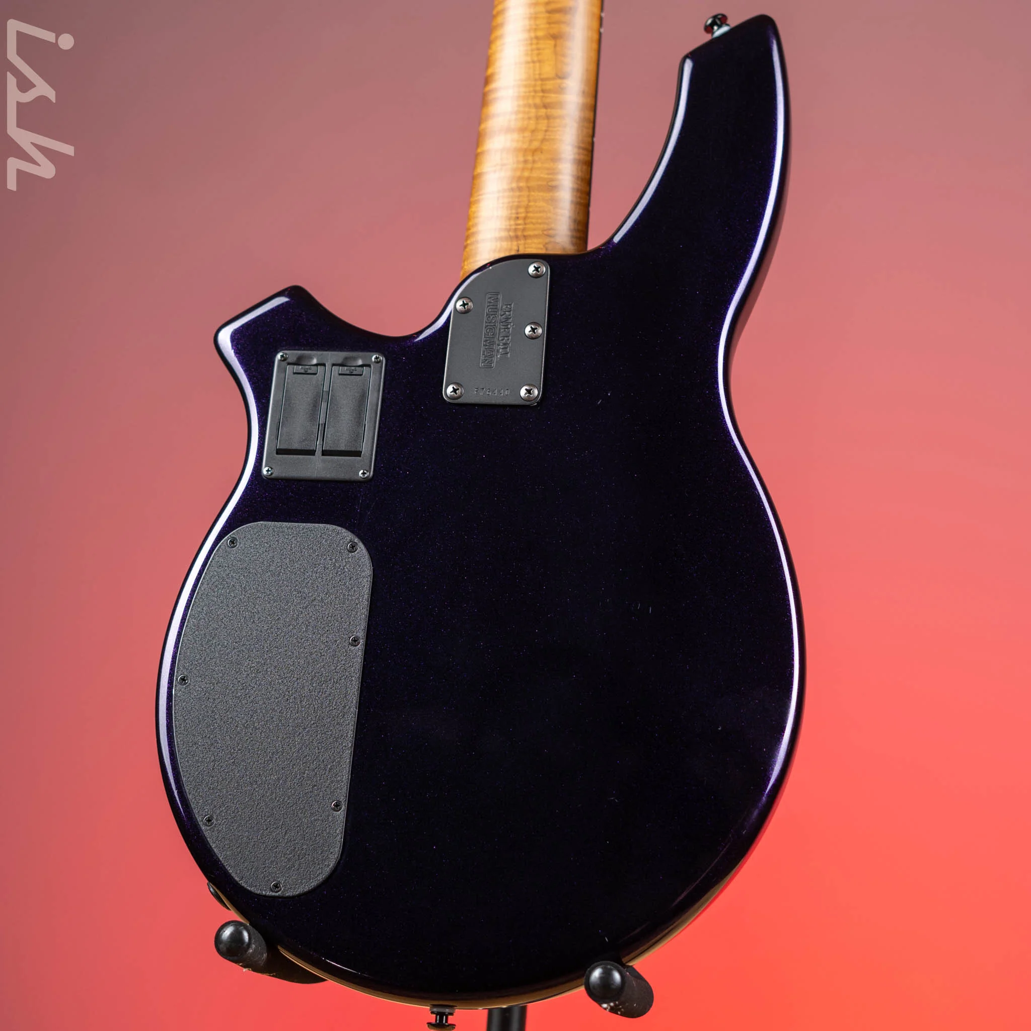 2018 Ernie Ball Music Man Bongo 5 String Limited Edition Barolo Purple - Image 11