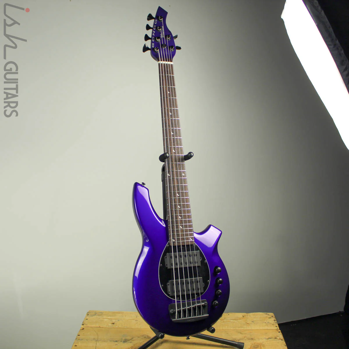 Ernie Ball Music Man Bongo 6 HH Firemist Purple - Image 3