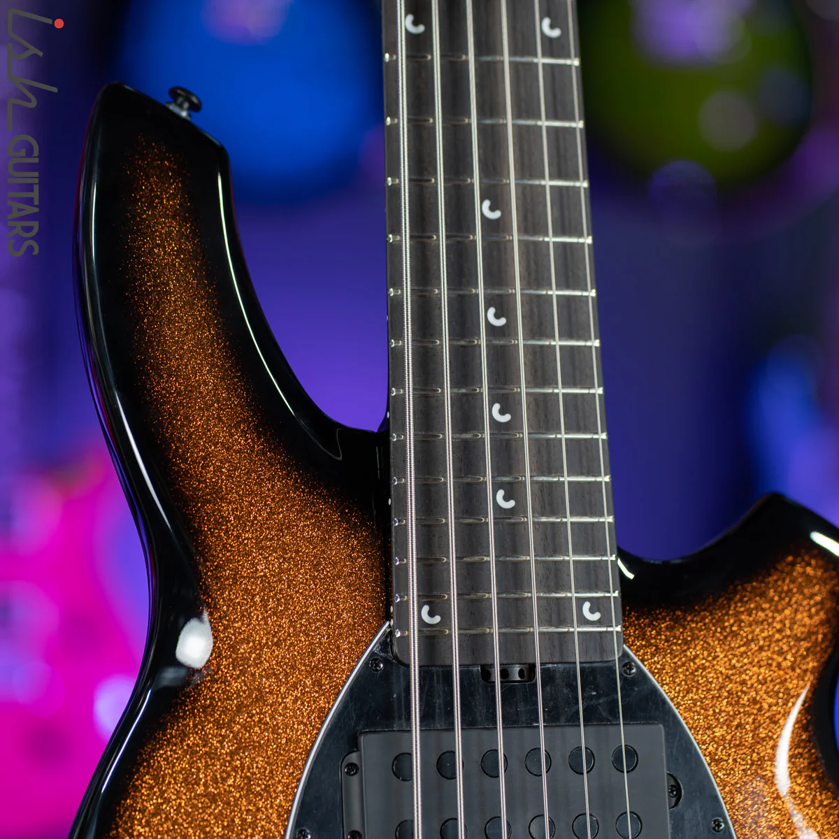 Ernie Ball Music Man Bongo 6-String Bass Harvest Orange - Image 3