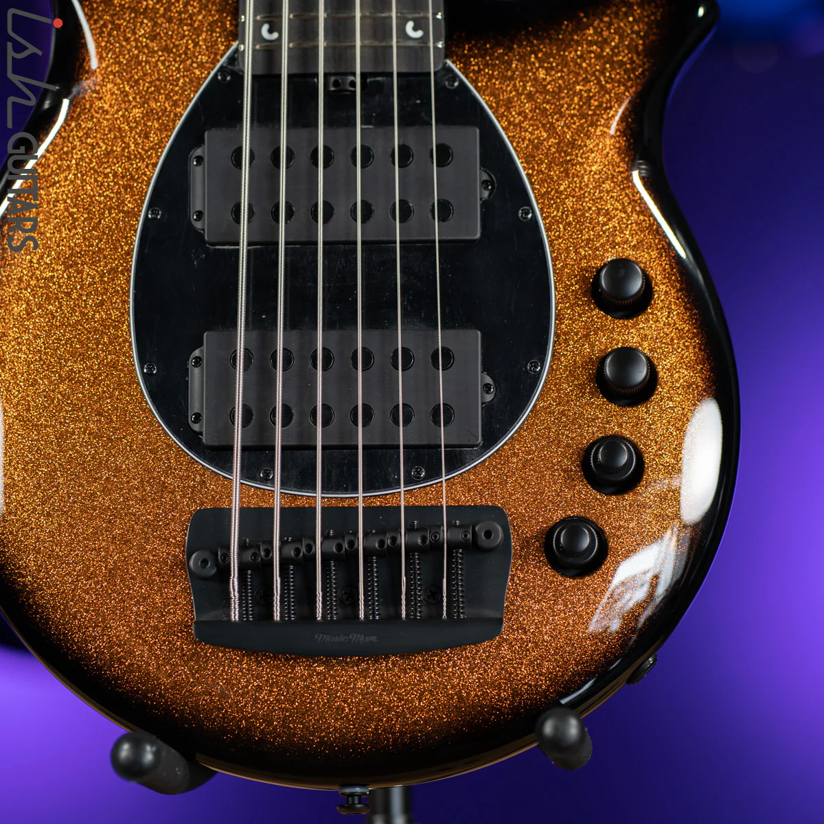 Ernie Ball Music Man Bongo 6-String Bass Harvest Orange - Image 4