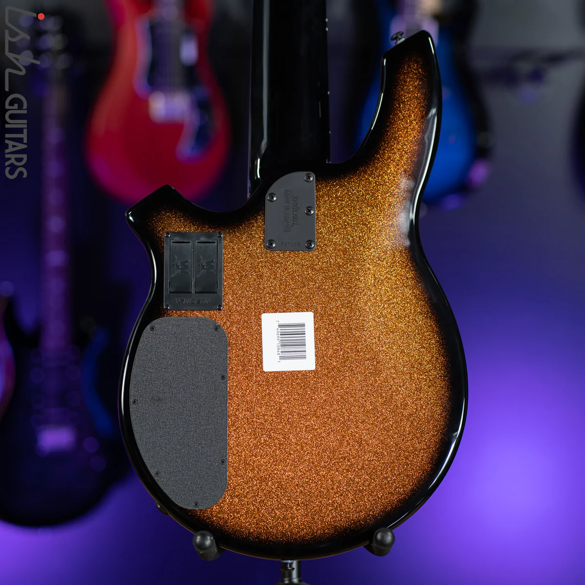 Ernie Ball Music Man Bongo 6-String Bass Harvest Orange - Image 9