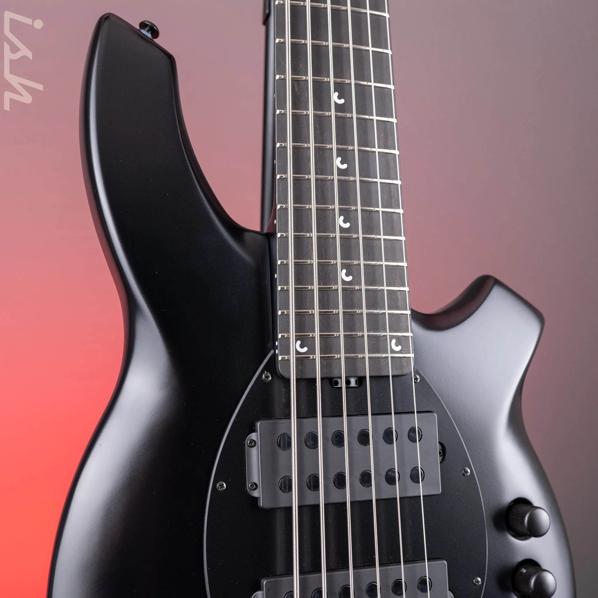 Ernie Ball Music Man Bongo 6-String Bass Stealth Black - Image 3