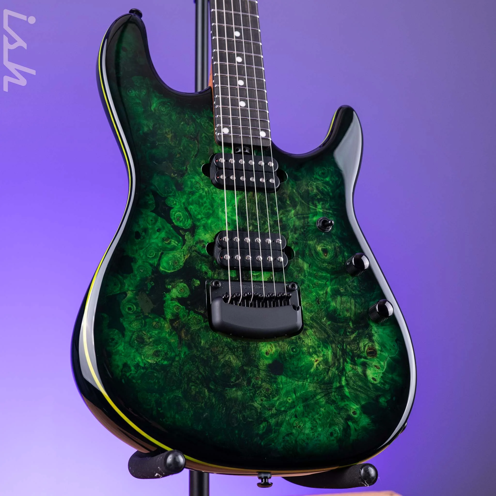 Ernie Ball Music Man Jason Richardson Cutlass HT 6-String Guitar Kokiri Forest Burl Top