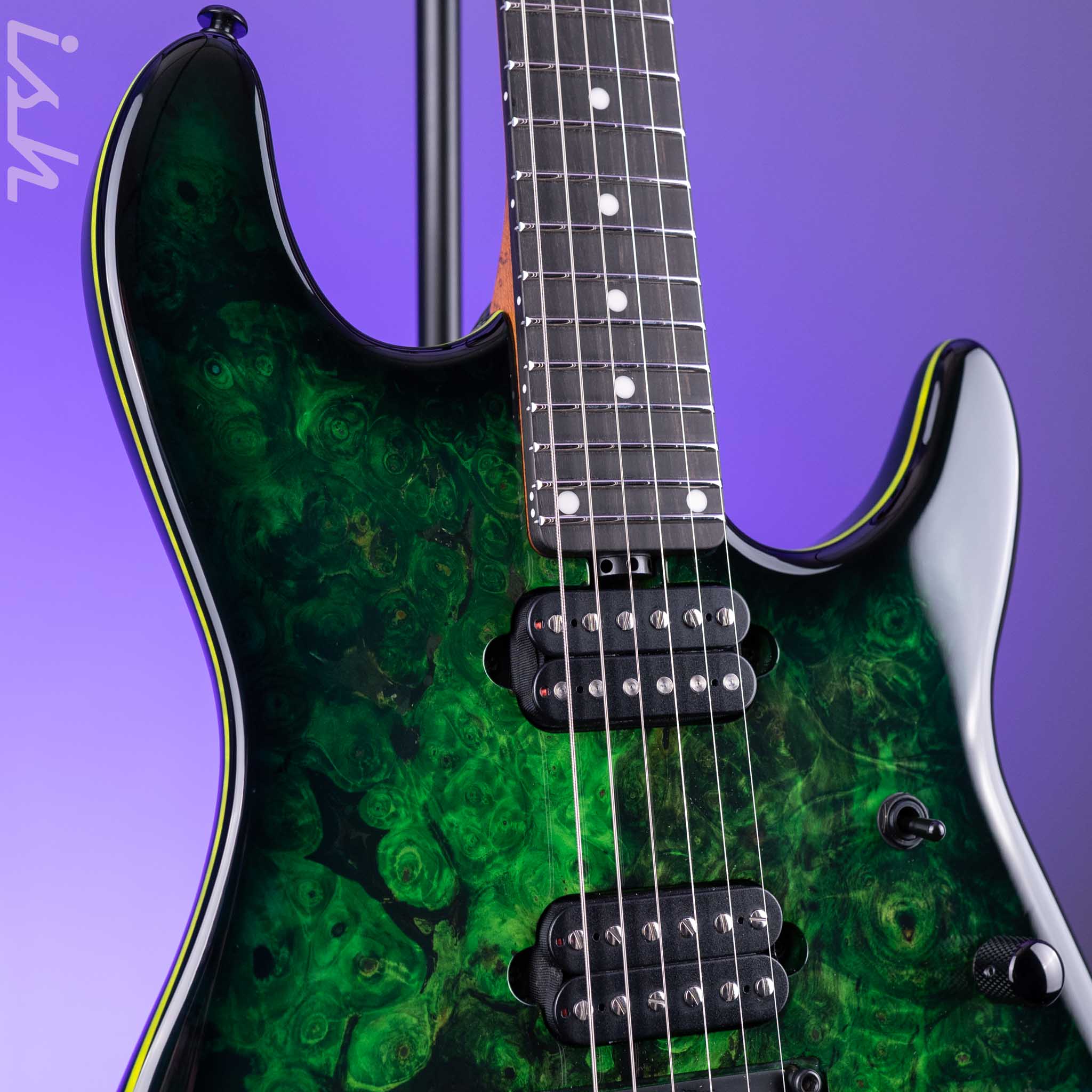 Ernie Ball Music Man Jason Richardson Cutlass HT 6-String Guitar Kokiri Forest Burl Top - Image 3