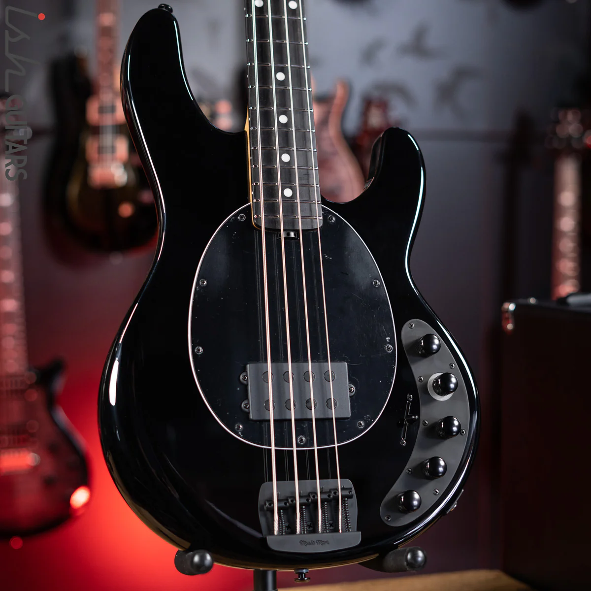 Ernie Ball Music Man DarkRay 4-String Bass Obsidian Black