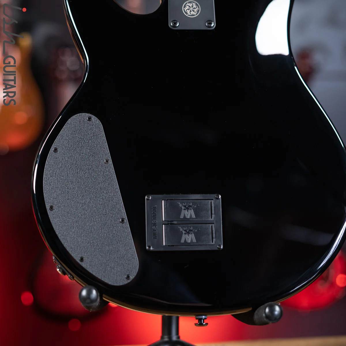 Ernie Ball Music Man DarkRay 4-String Bass Obsidian Black - Image 10