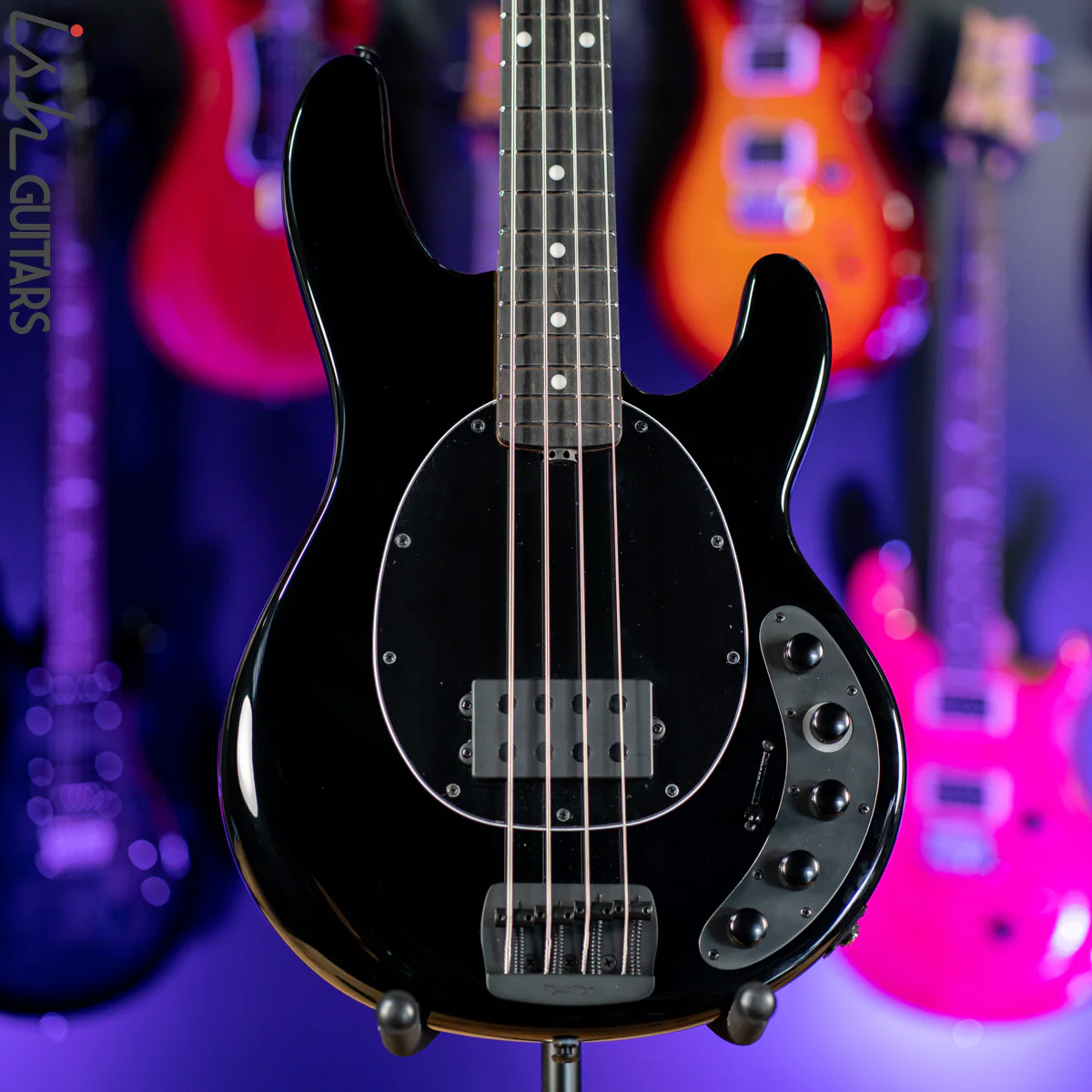 Ernie Ball Music Man DarkRay 4-String Bass Obsidian Black