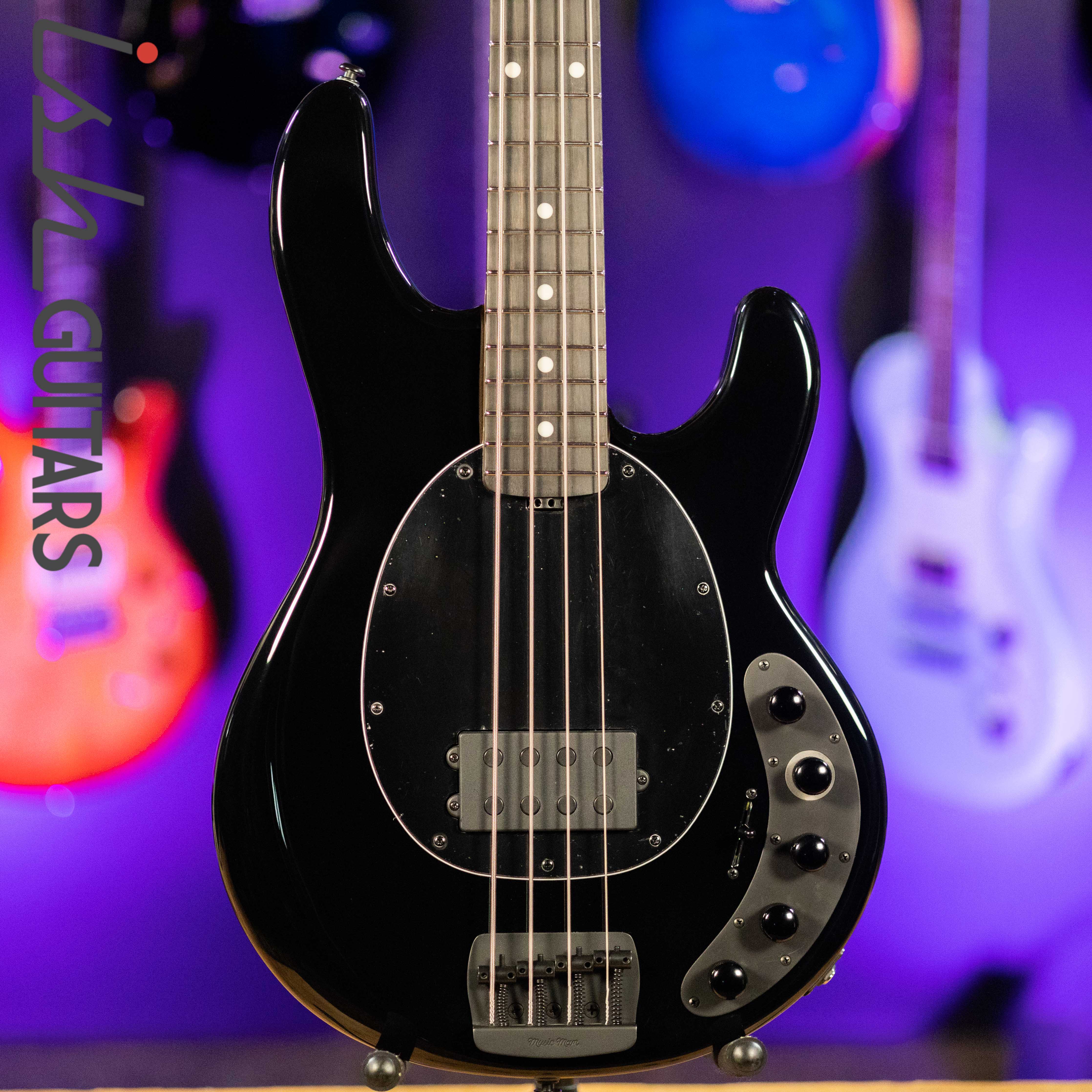 Ernie Ball Music Man DarkRay 4-String Bass Obsidian Black